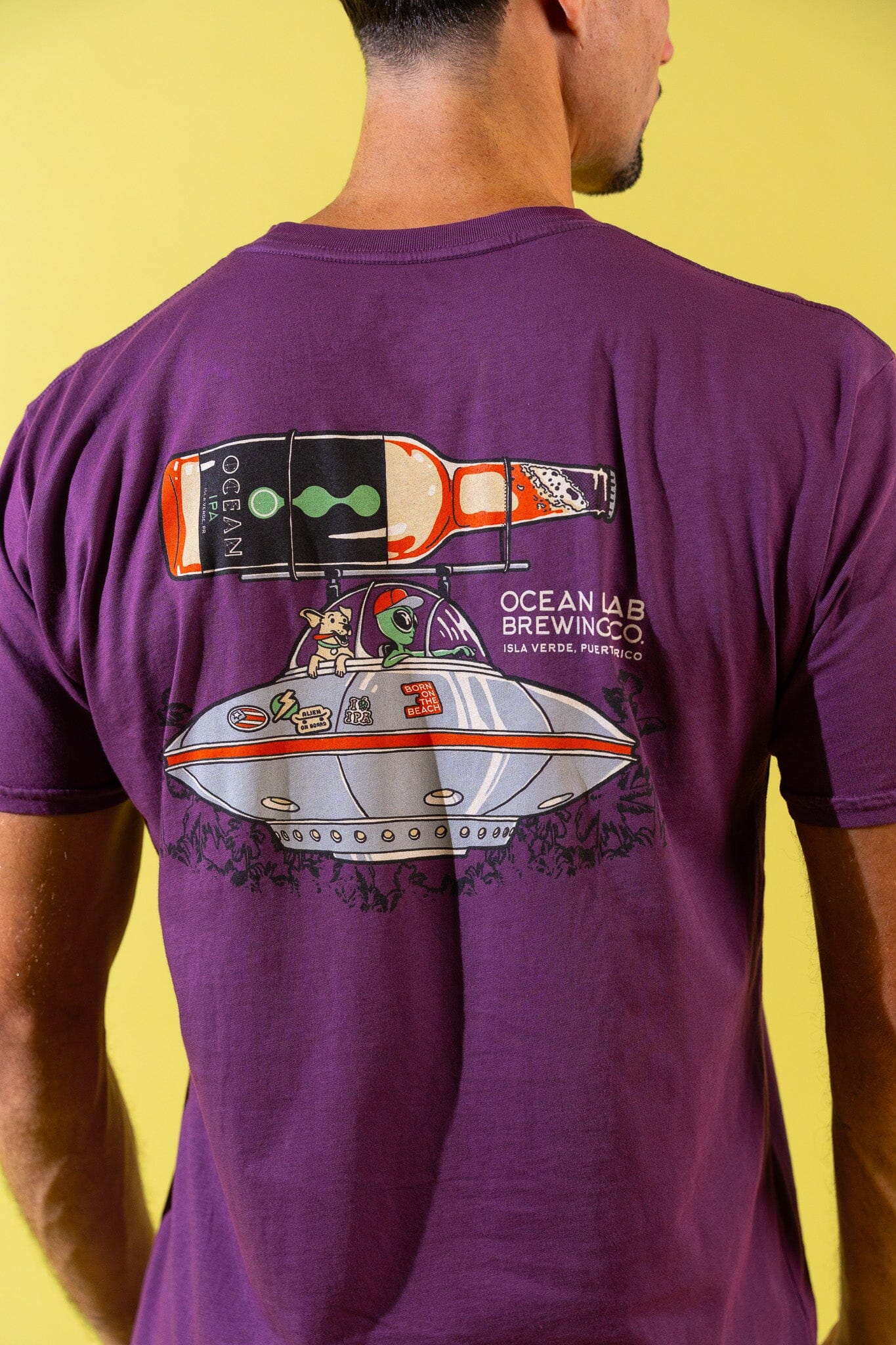 Alien IPA Abduction Heather Short Sleeve T-Shirt - Image 5