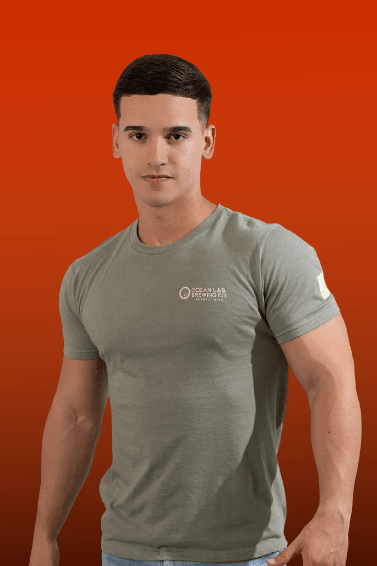 Amber Sunset Heather Short Sleeve T-Shirt - Image 2