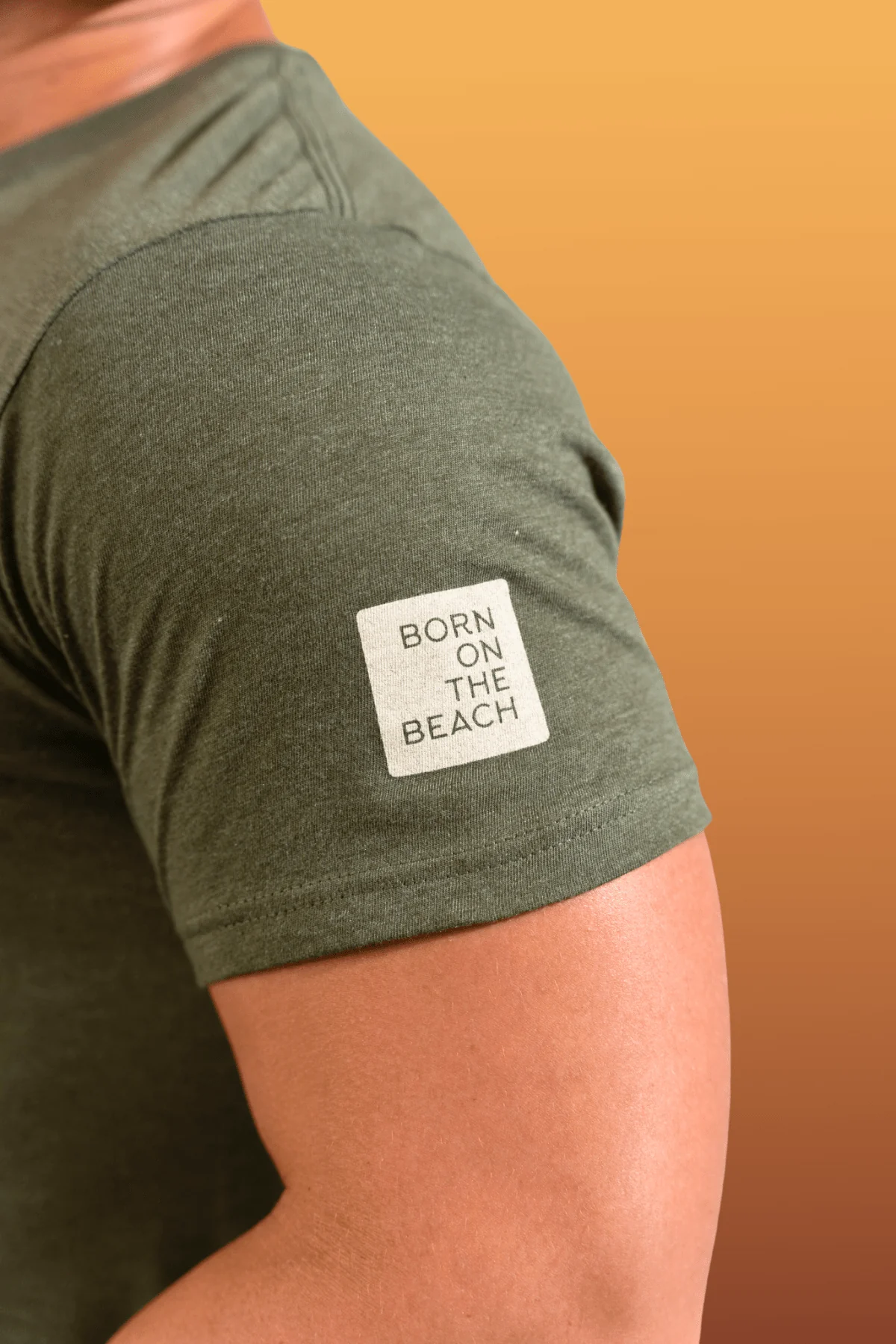 Amber Sunset Heather Short Sleeve T-Shirt - Image 7
