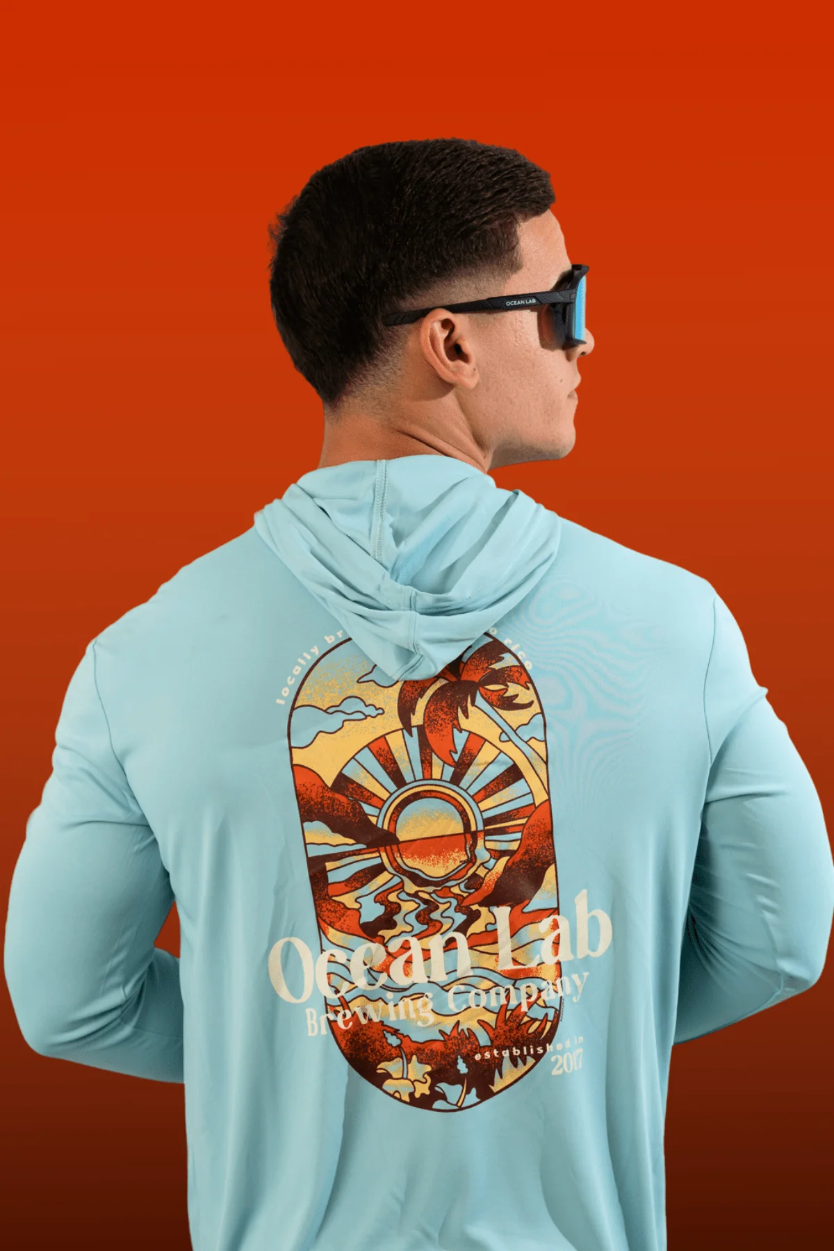 Amber Sunset Hooded Rashguard