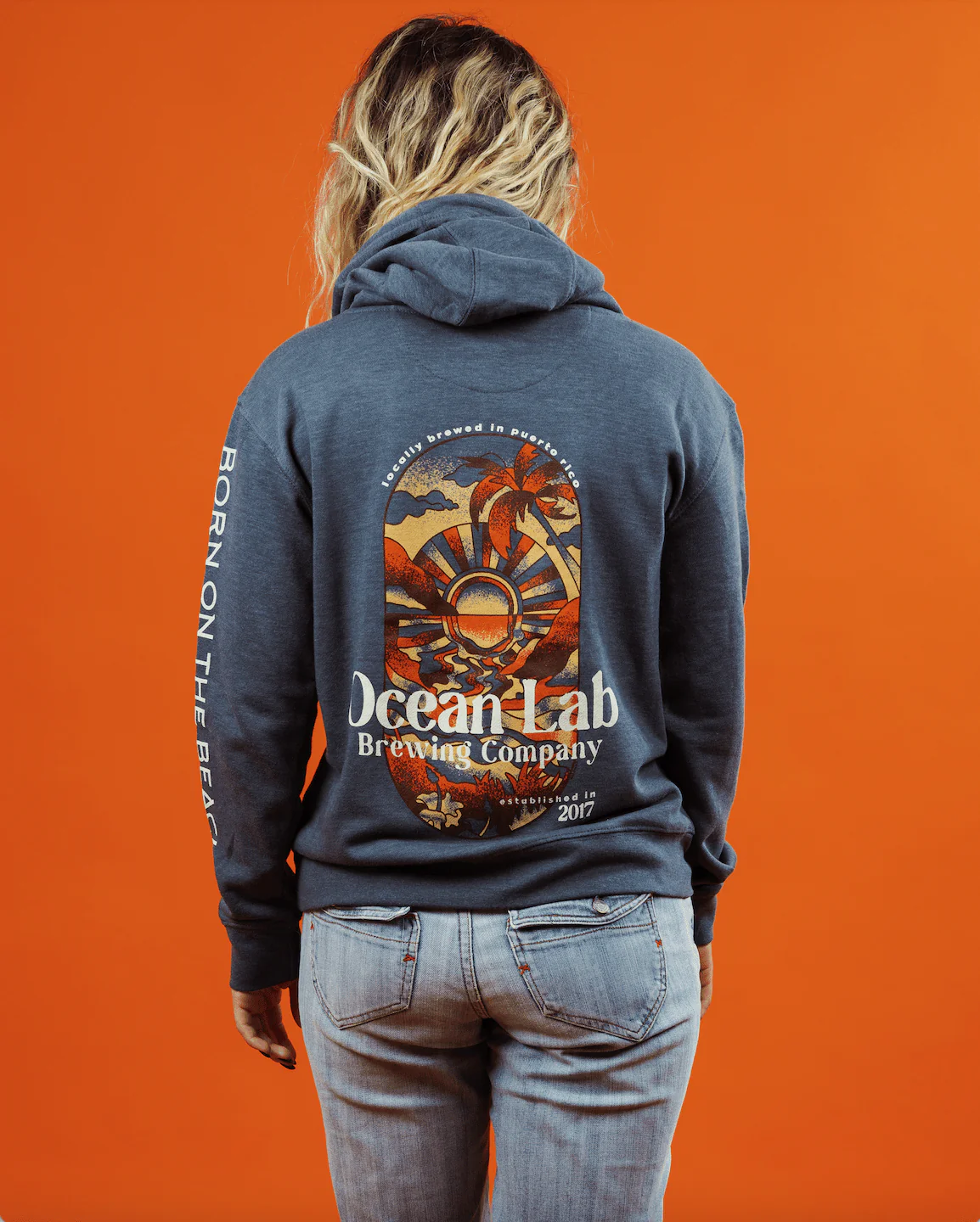 Amber Sunset Terry Hoodie - Image 4