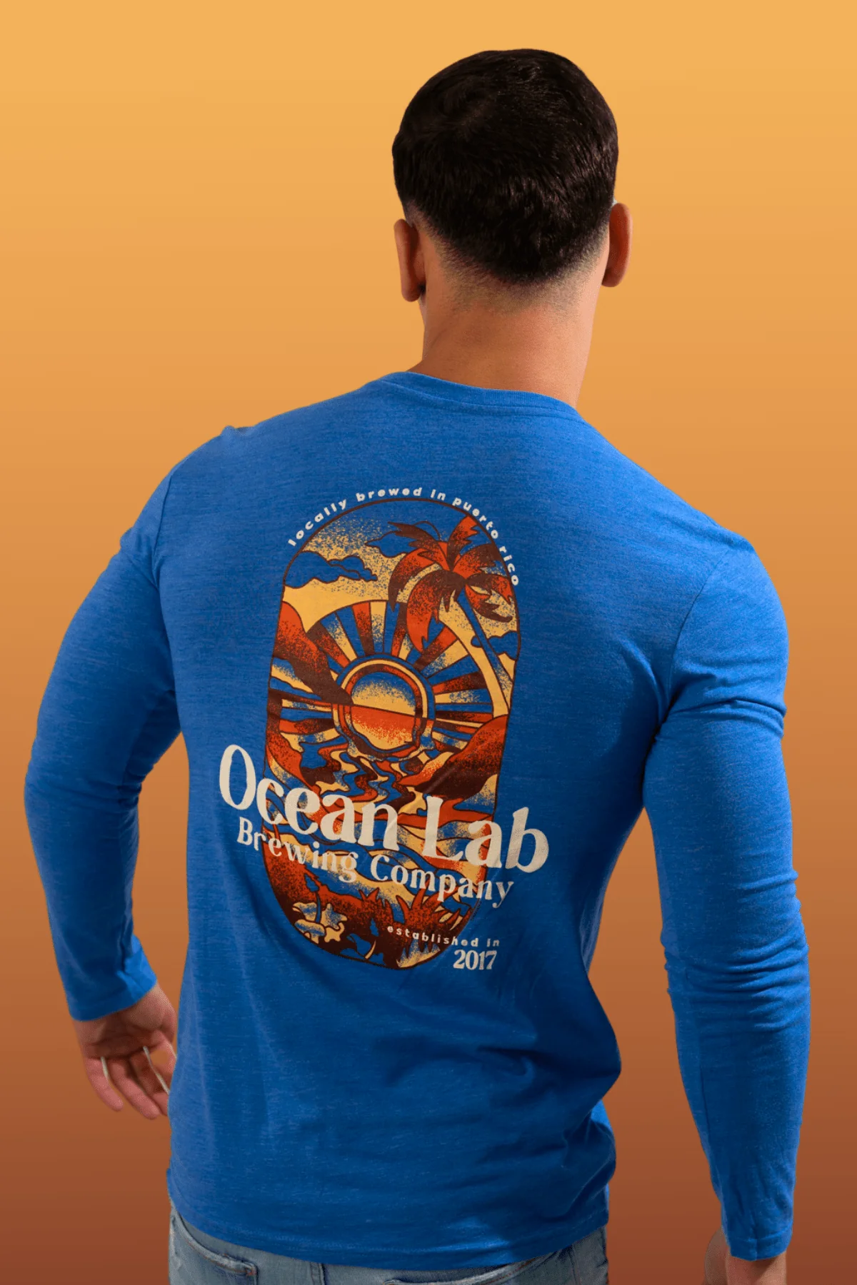 Amber Sunset Tri-Blend Long Sleeve T-Shirt