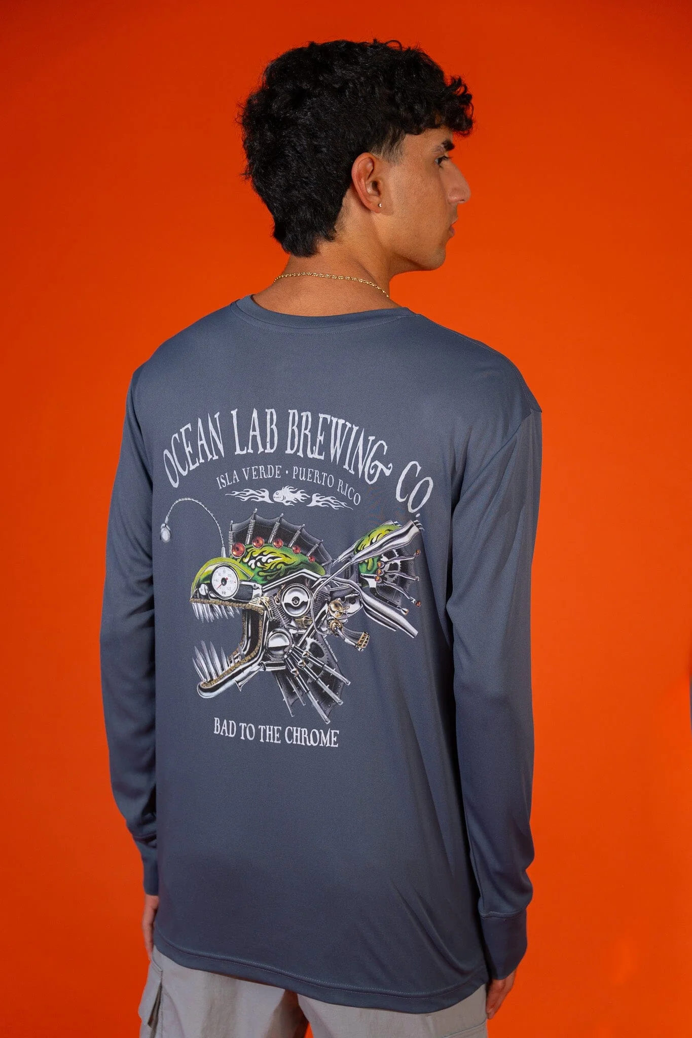 Bad to the Chrome Rashguard - Storm Blue Black* - Image 4