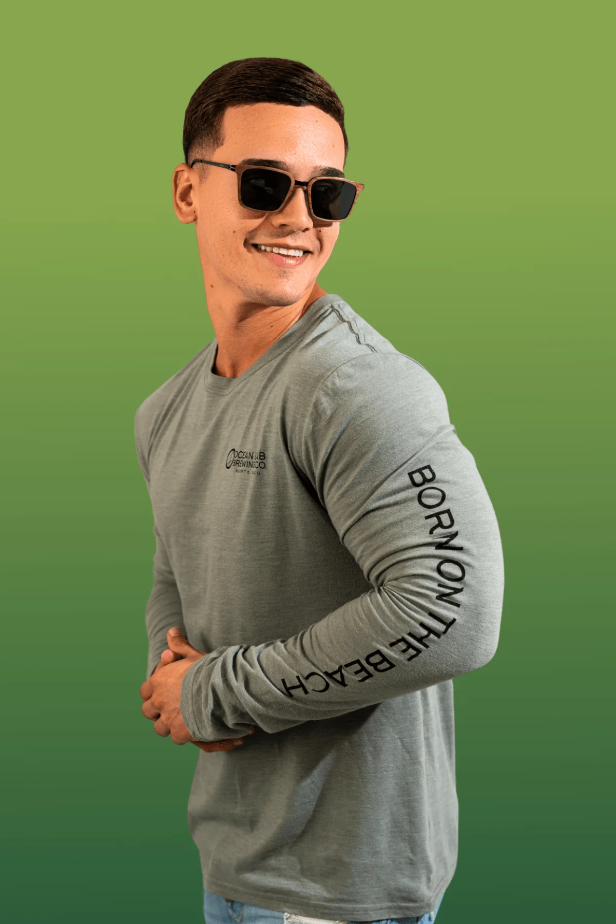 Beer'd Hopster Tri-Blend Long Sleeve T-Shirt - Image 5