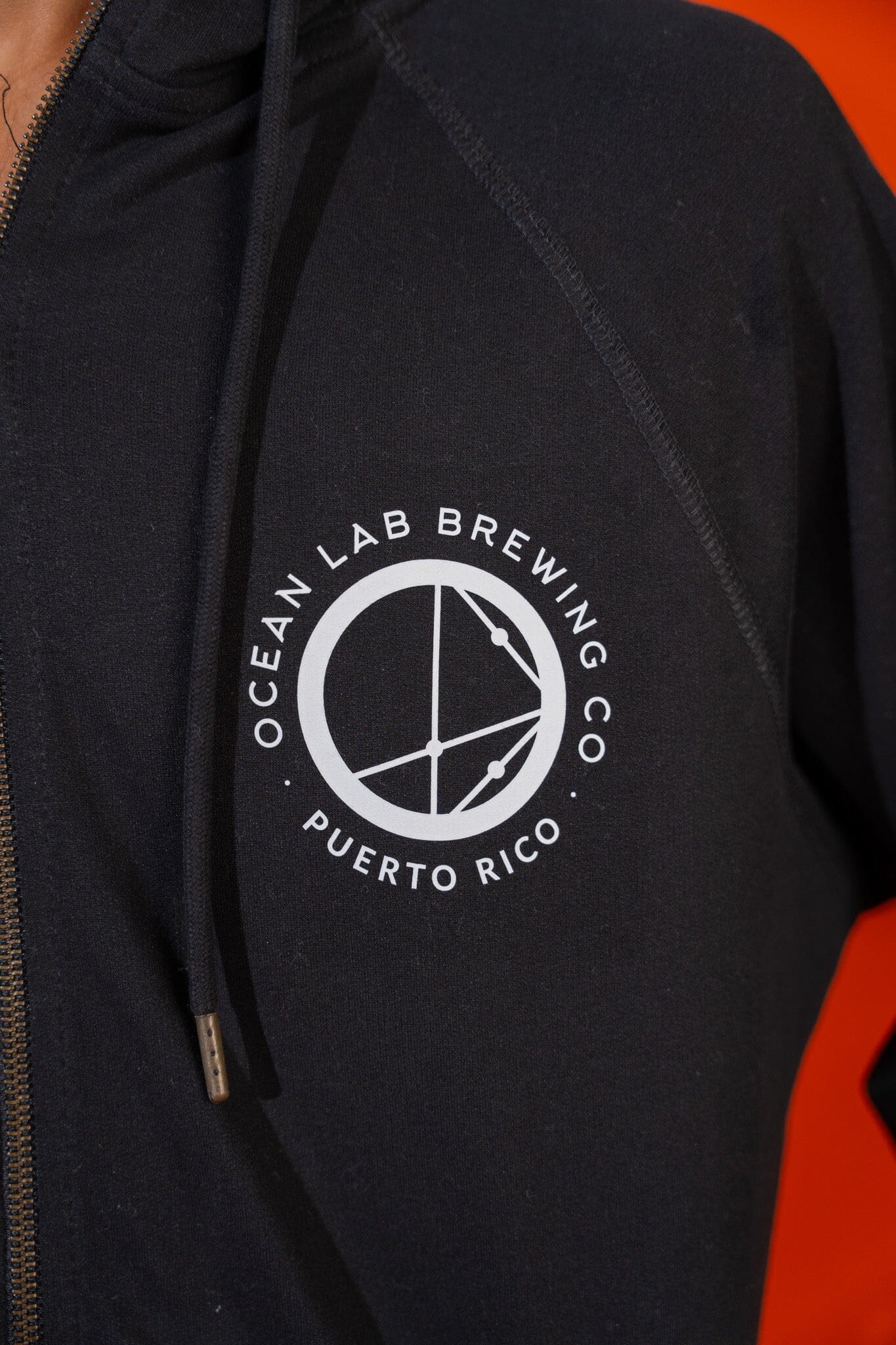 OL Drop Full Zip Hoodie - Black - Image 3
