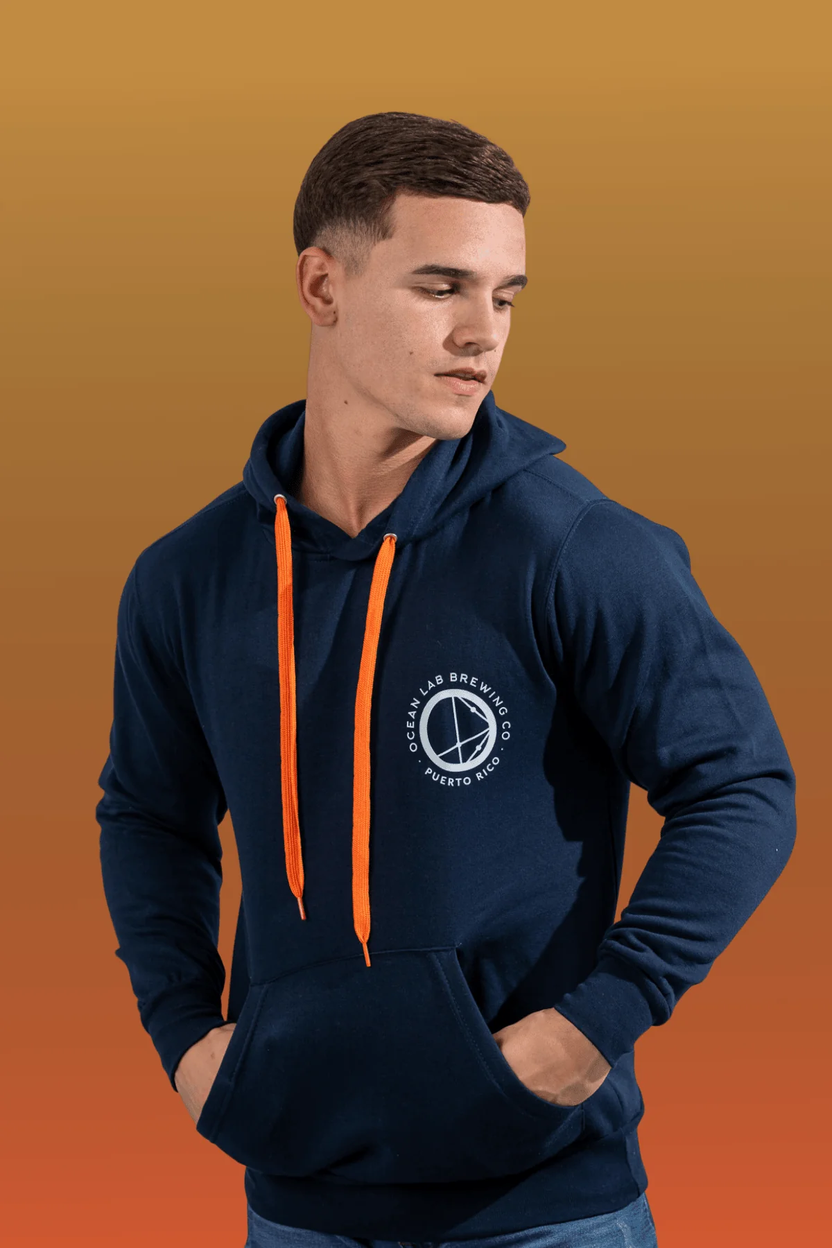 BOB Pull Over Hoodie - Navy - Image 2