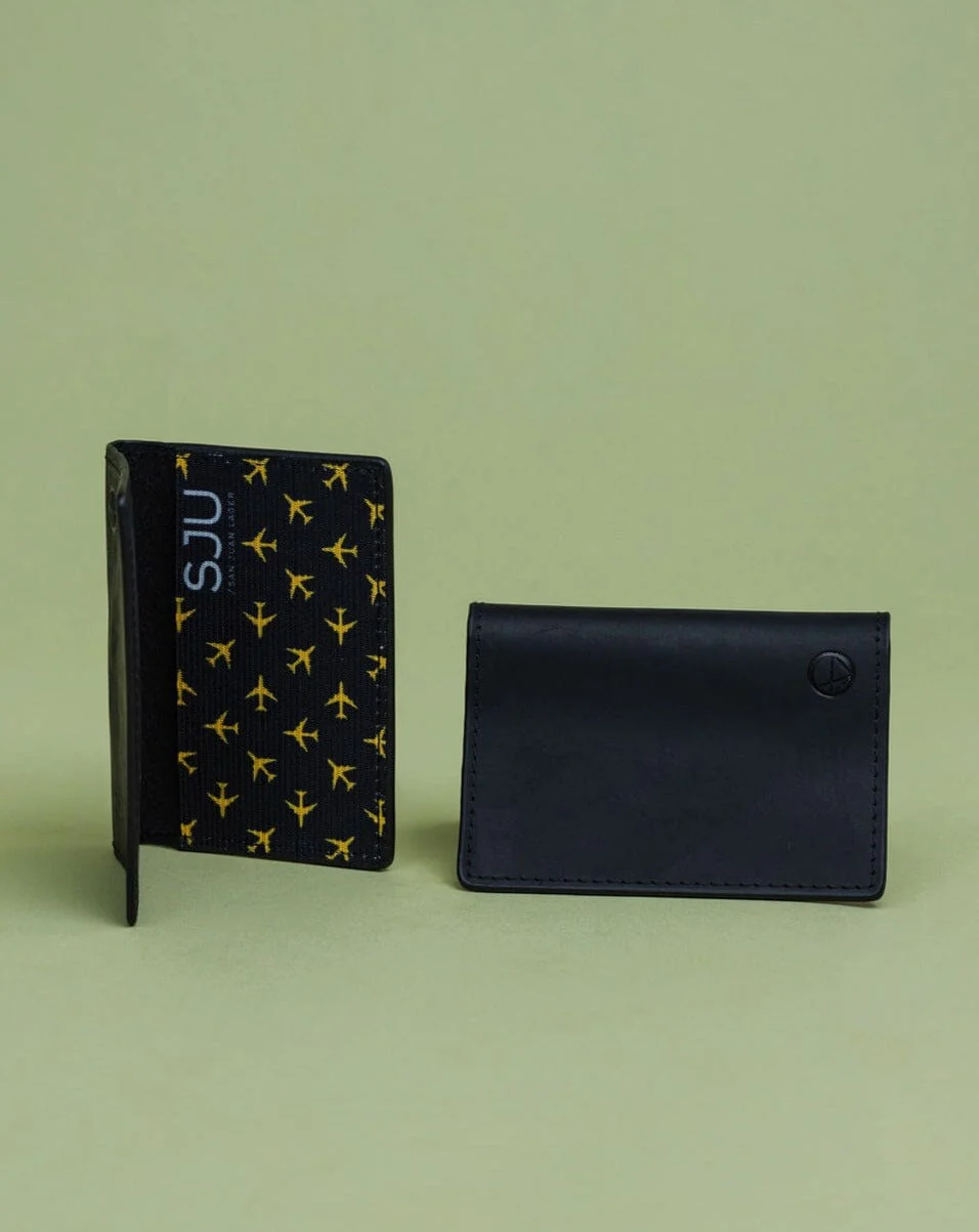 SJU Destination Black Folded Wallet