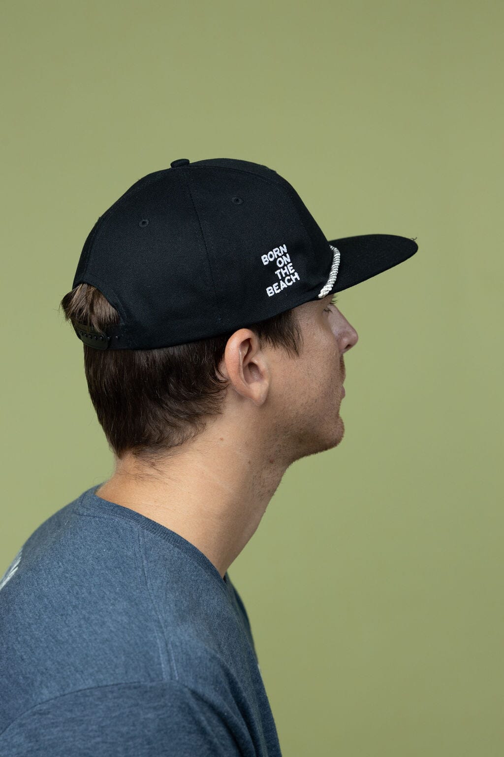 Nautical Cord Cap - Black - Image 3