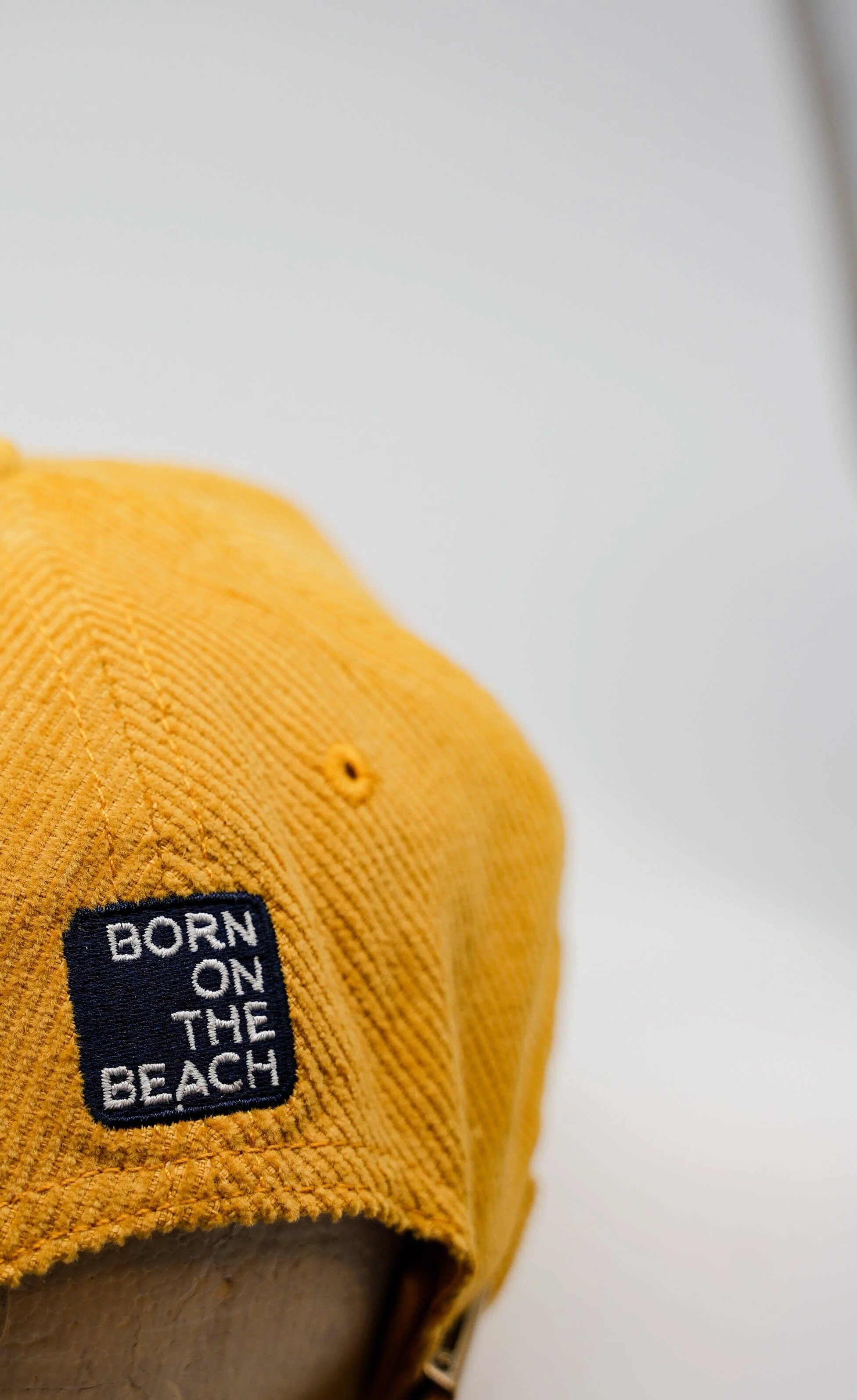 Corduroy Yellow Blue Logo Cap - Image 2