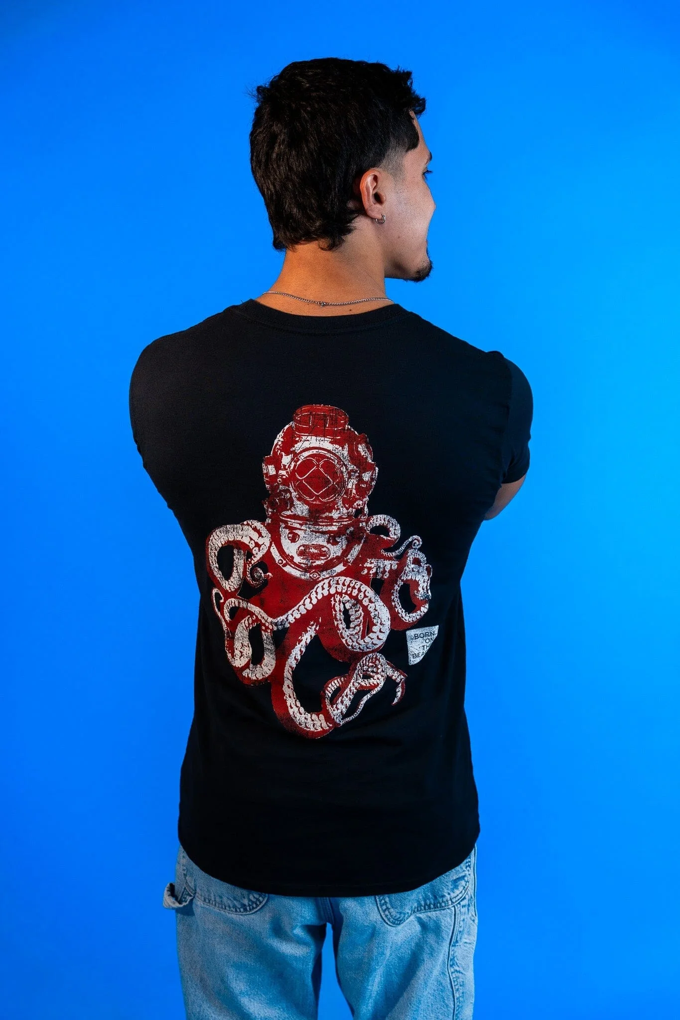Diver Octopus Short Sleeve T-Shirt - Image 6