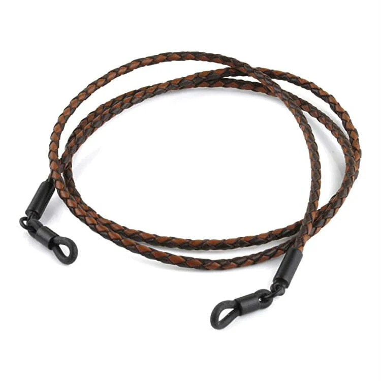 Eyewear Braided Leather Cord Strap - Image 4