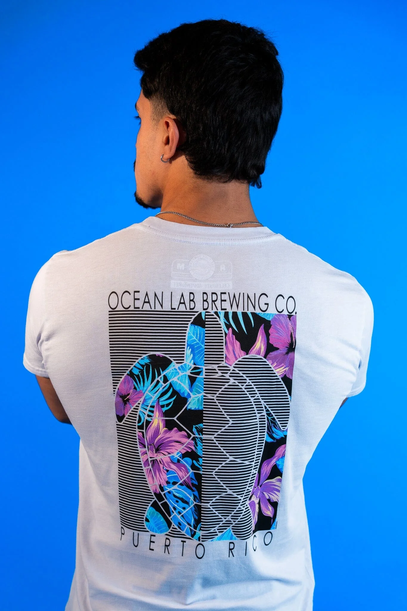 Flowers & Lines Turtle Short Sleeve T-Shirt - Image 5