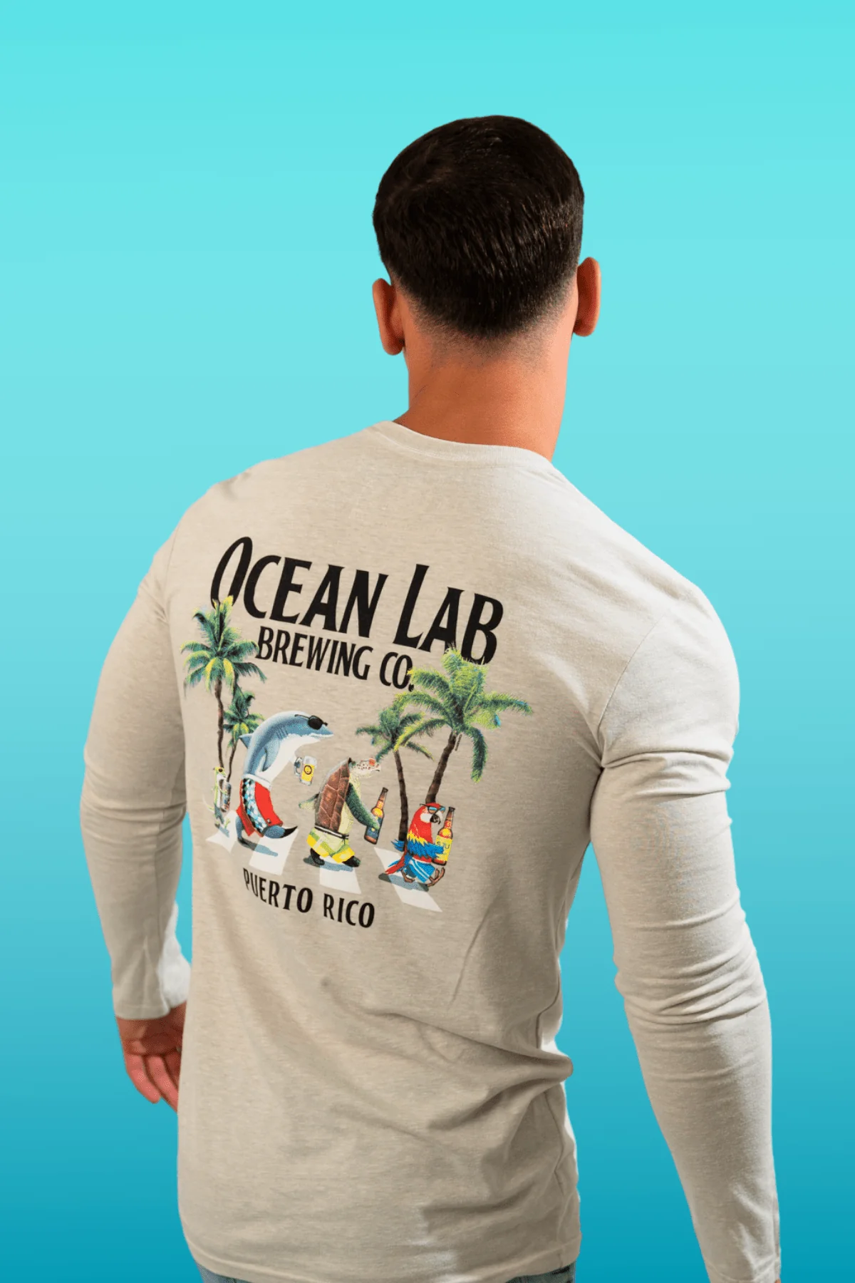 Follow The Sun Tri-Blend Long Sleeve T-Shirt - Image 5