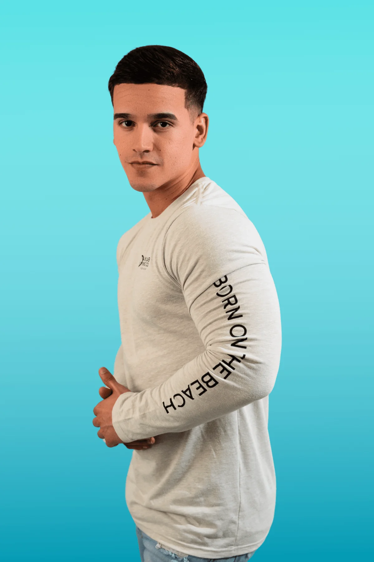Follow The Sun Tri-Blend Long Sleeve T-Shirt - Image 6
