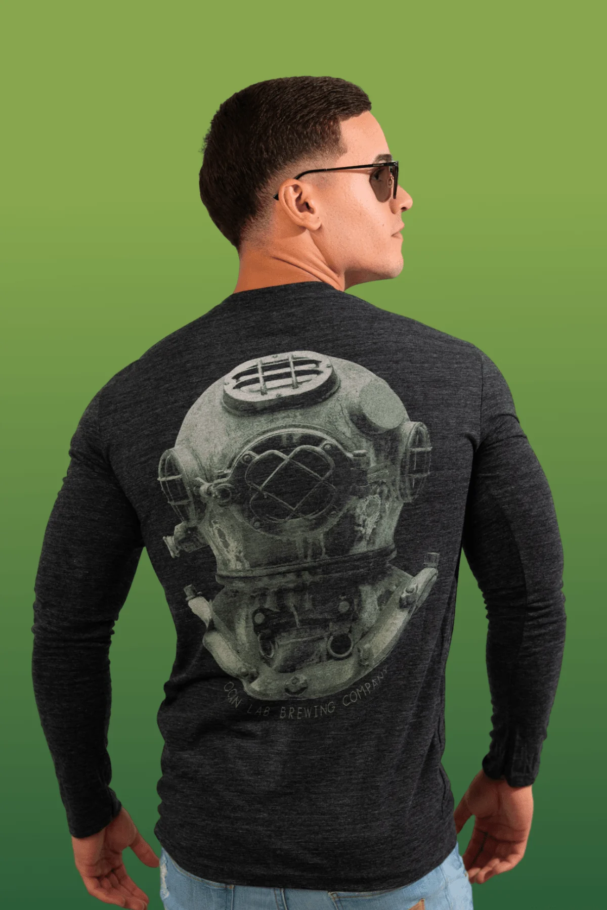 Helmet Tri-Blend Long Sleeve T-Shirt