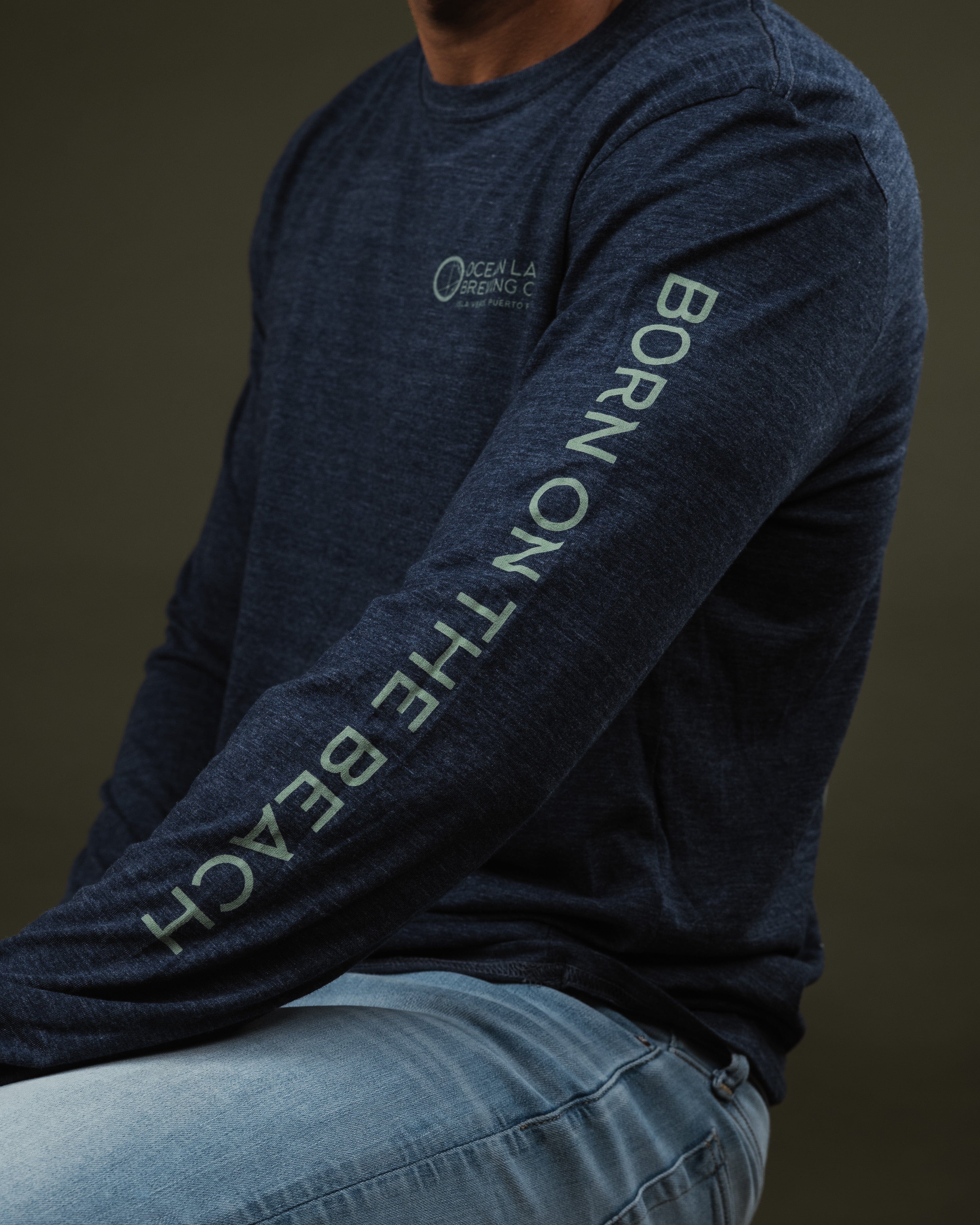 Helmet Tri-Blend Long Sleeve T-Shirt - Image 4