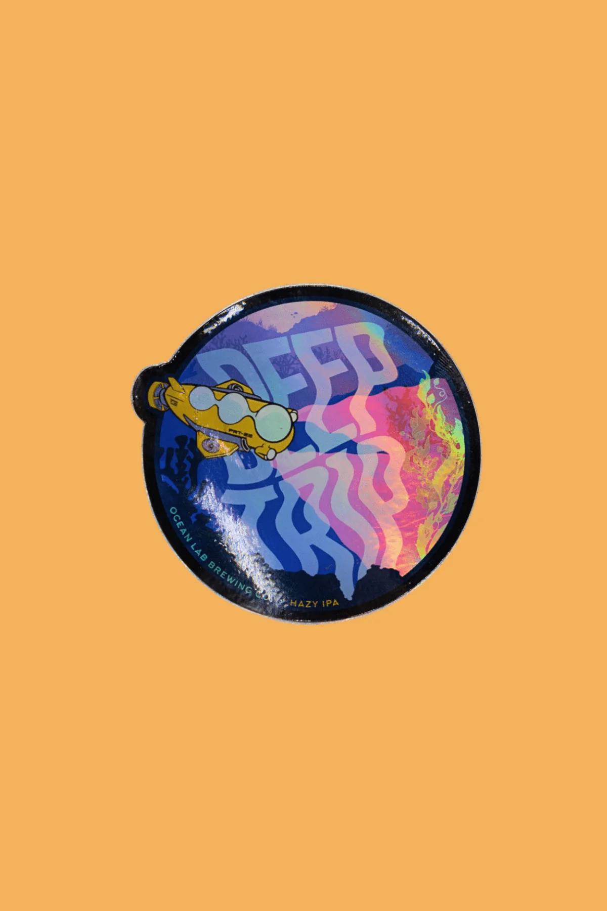 Hologram Submarine Deep Trip Sticker