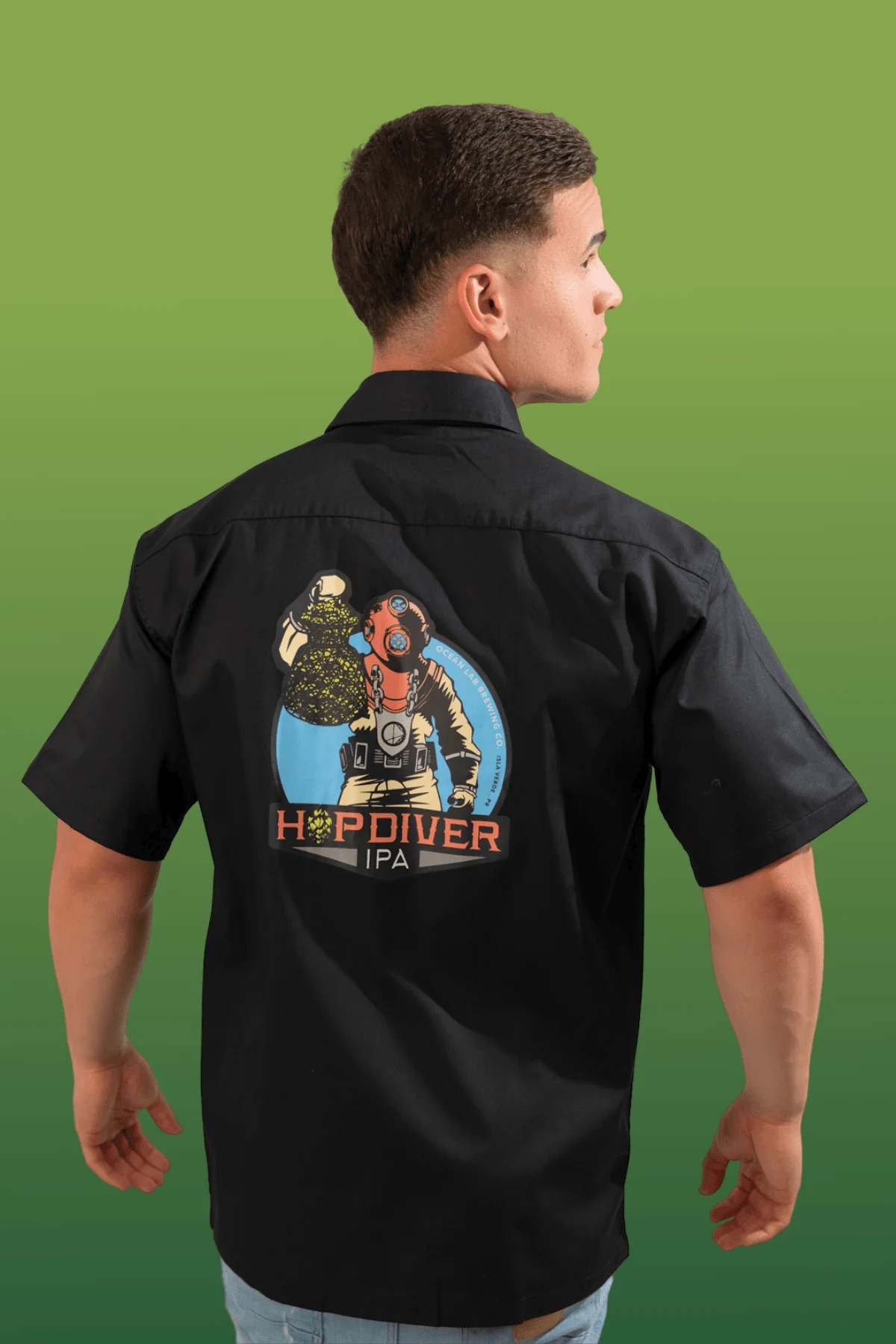 HopDiver Brewer's Shirt - Black