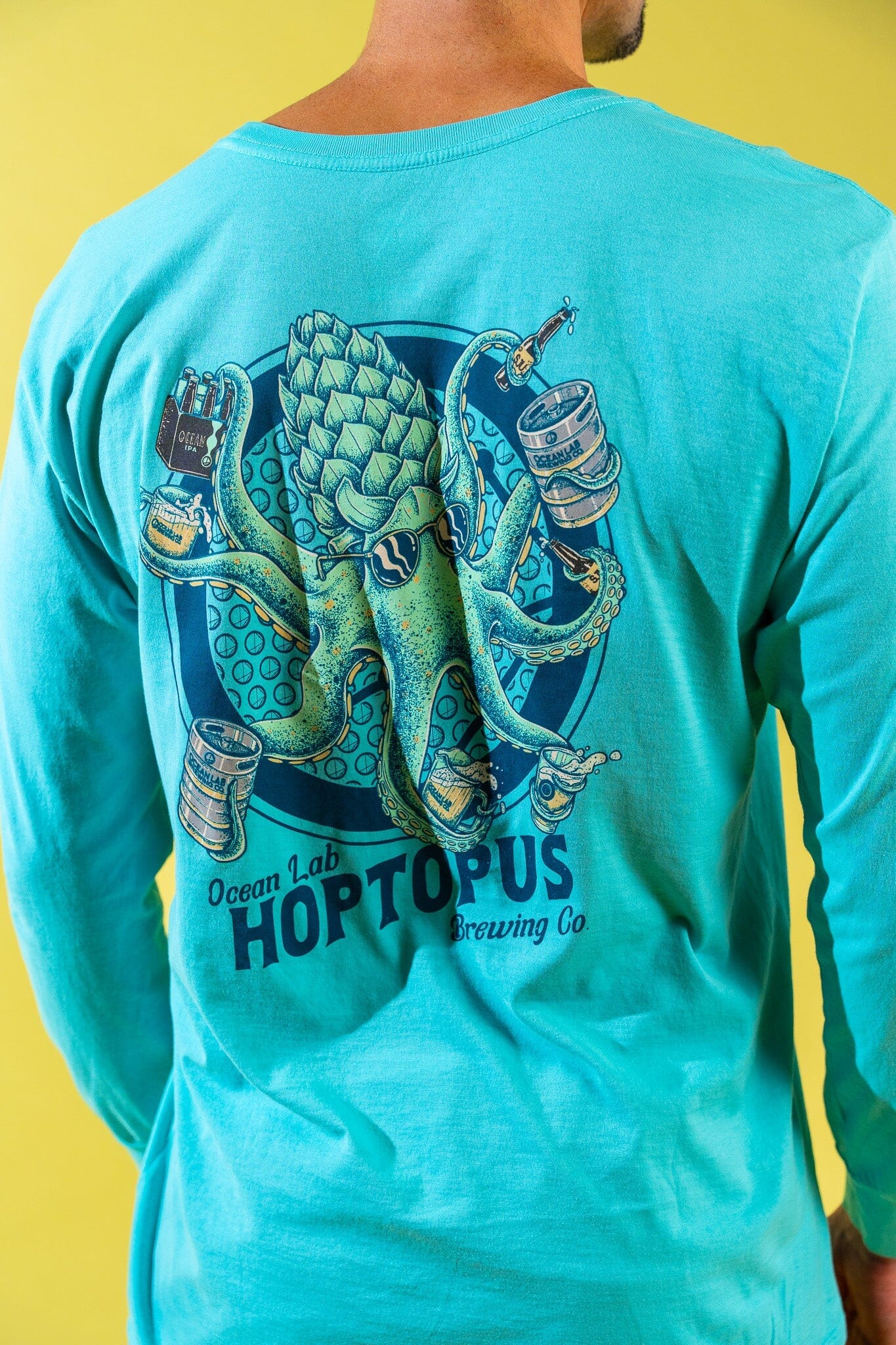 Hoptopus Mineral Washed Long Sleeve T-Shirt