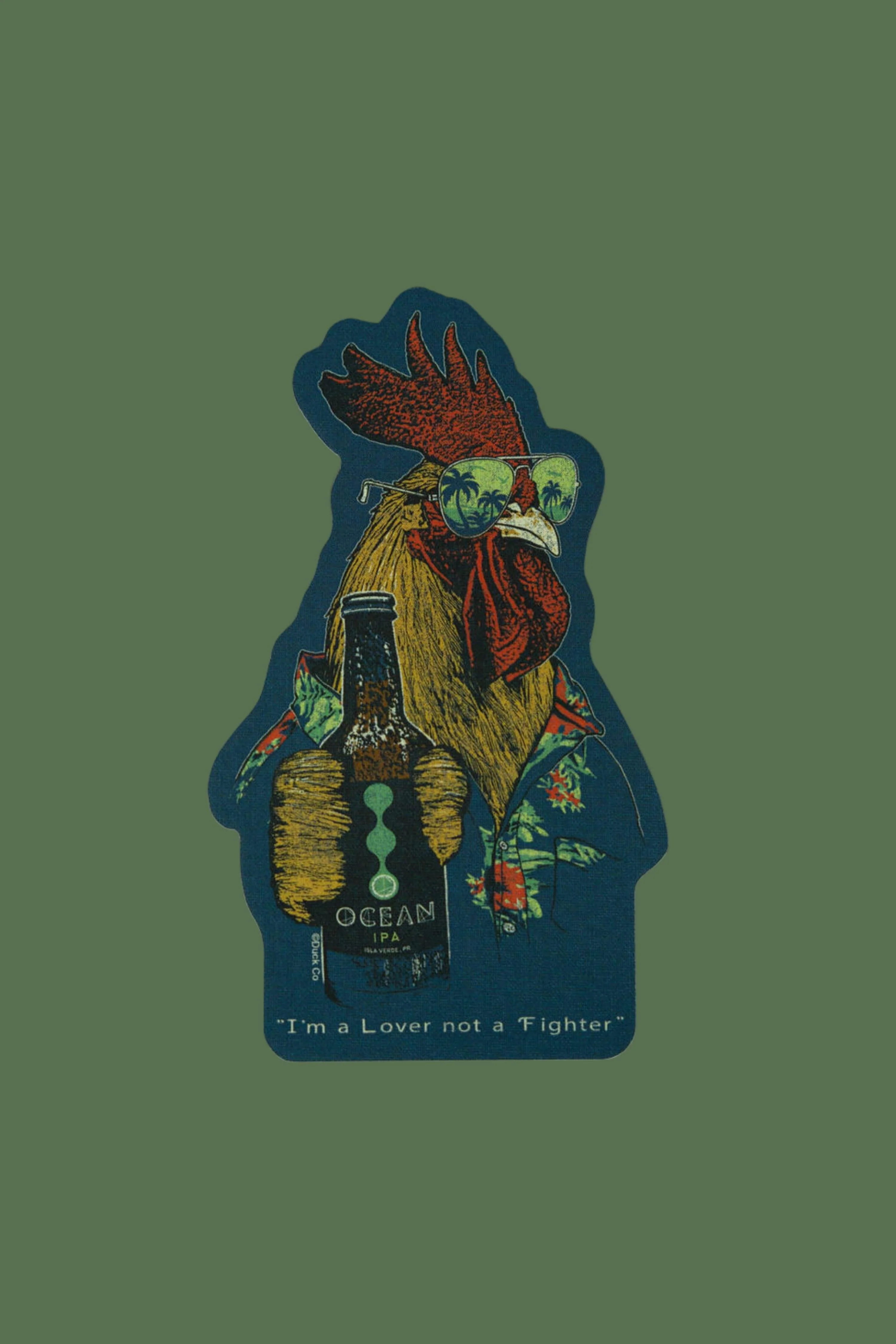 " I’m a Lover Not a Fighter " Sticker