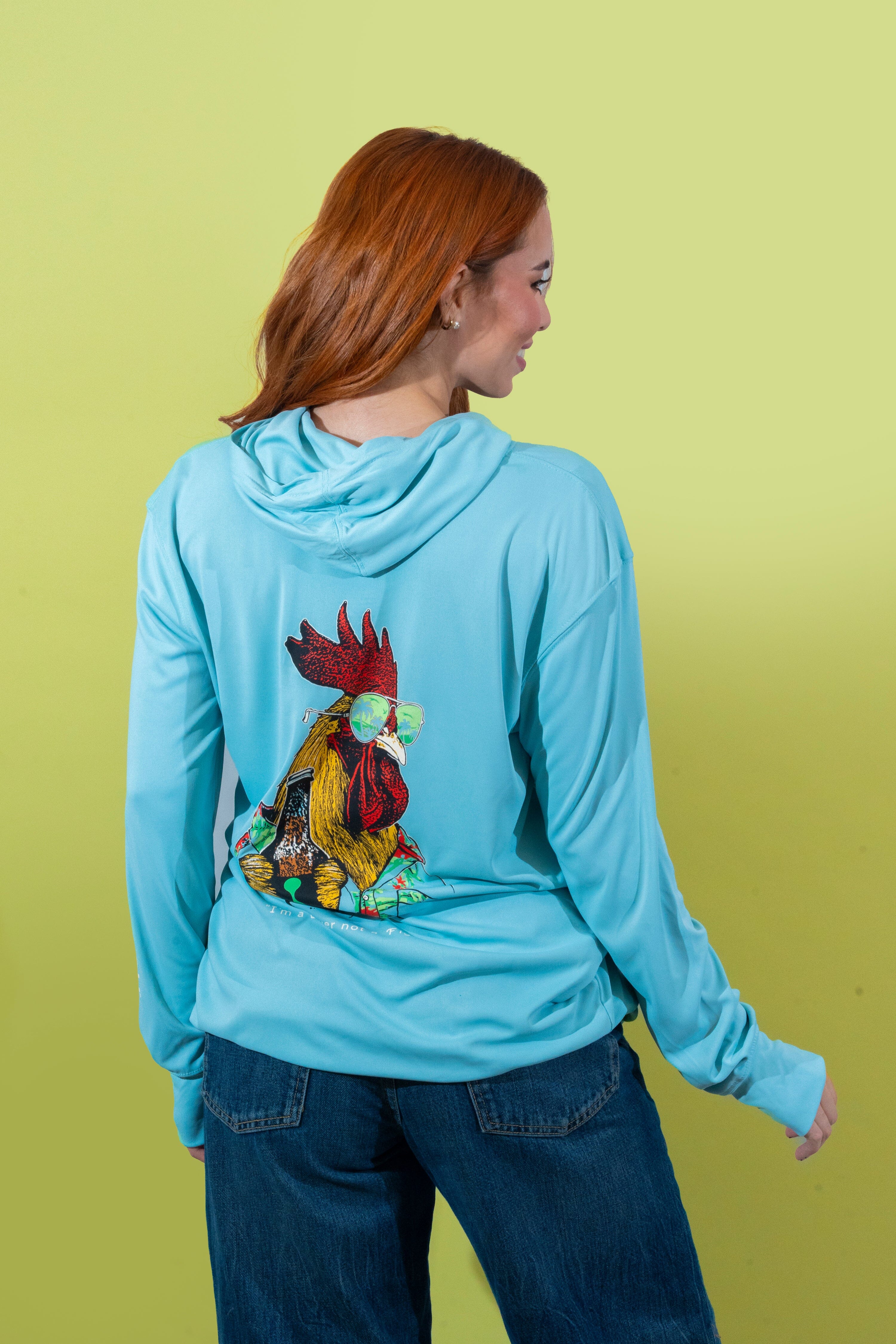 "I'm a Lover Not a Fighter" - Hooded Rashguard - Image 4