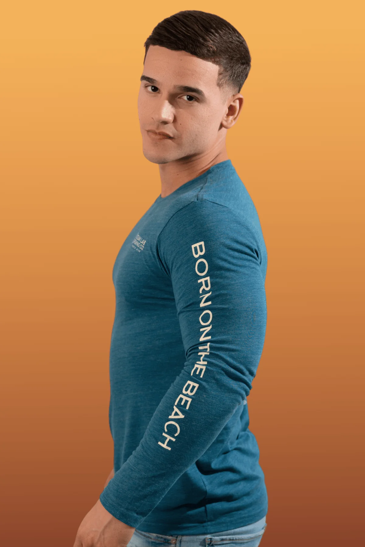 "I'm A Lover Not A Fighter" Tri-Blend Long Sleeve T-Shirt - Image 11
