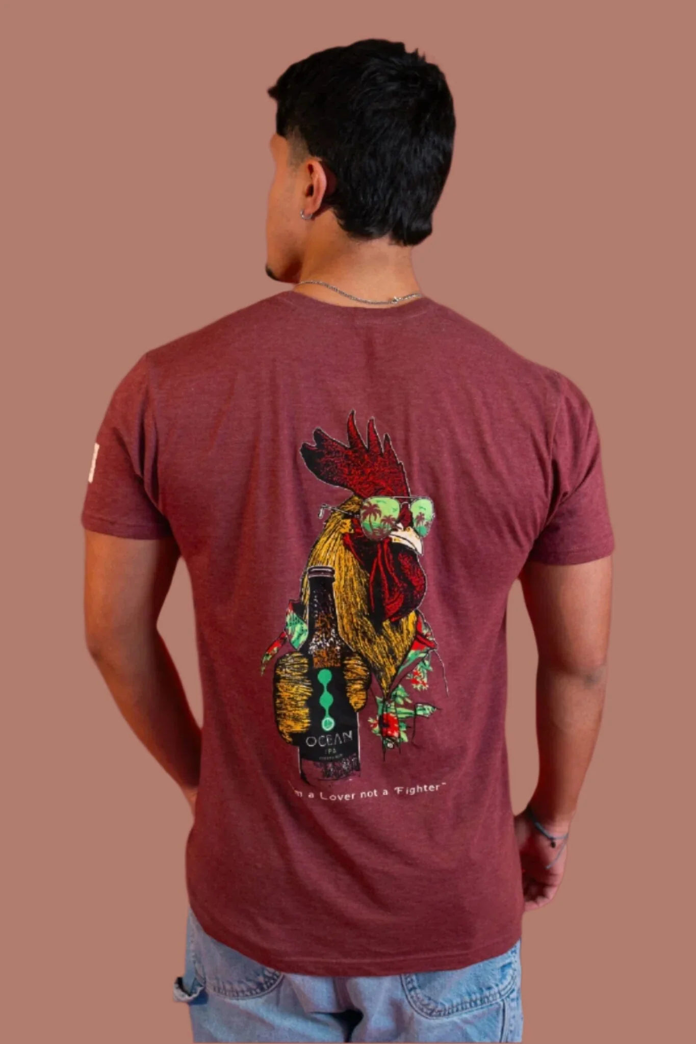 "I'm a Lover not a Fighter" Heather Short Sleeve T-Shirt
