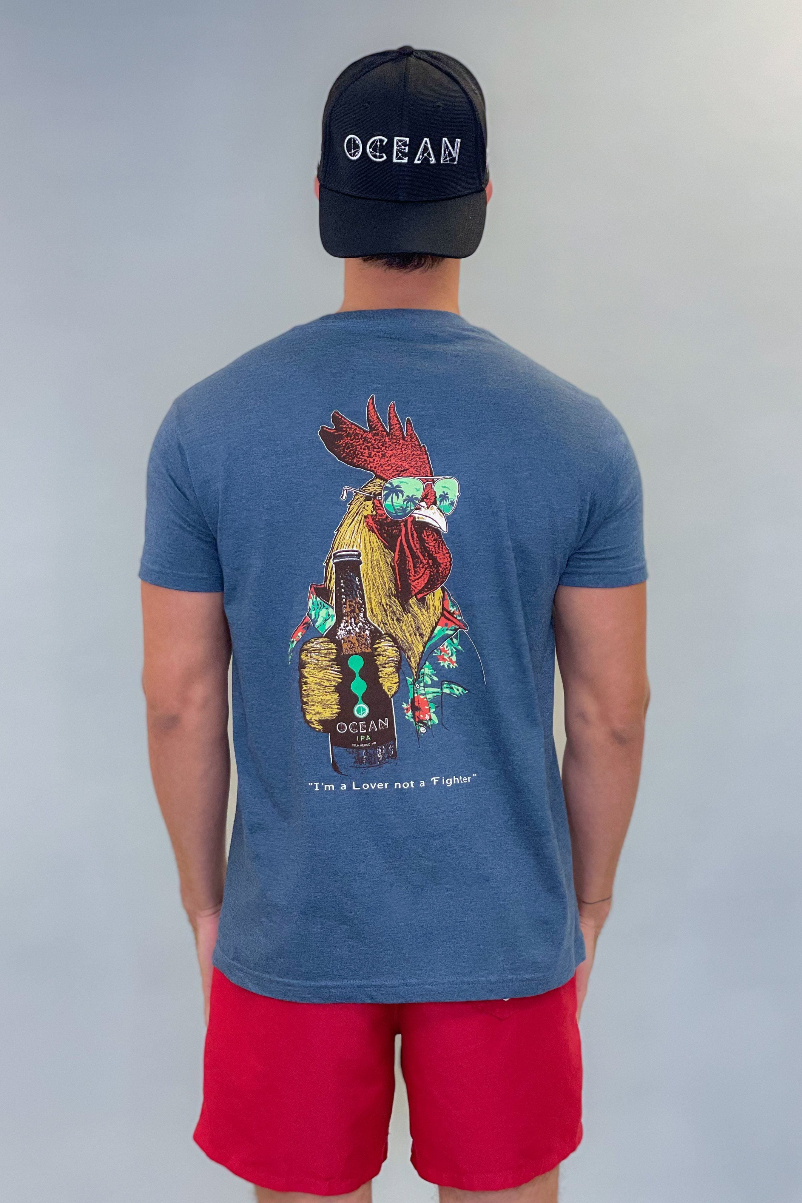 "I'm a Lover not a Fighter" Heather Short Sleeve T-Shirt - Image 7