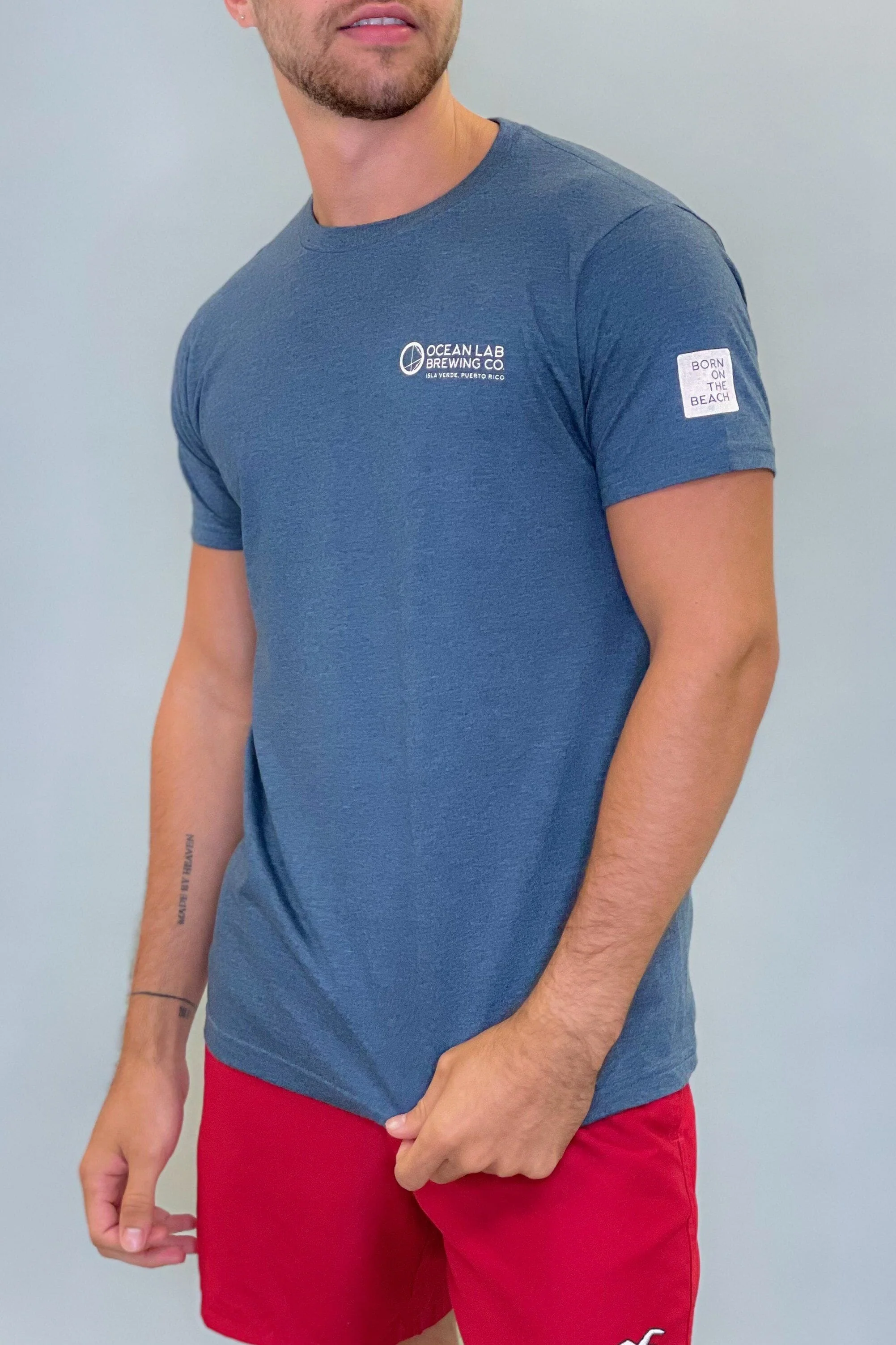 "I'm a Lover not a Fighter" Heather Short Sleeve T-Shirt - Image 8