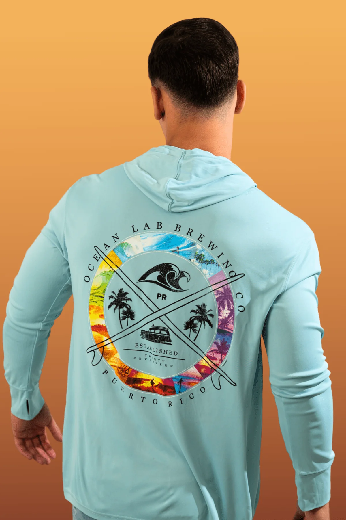 Island Surf Hooded Rashguard - Image 5