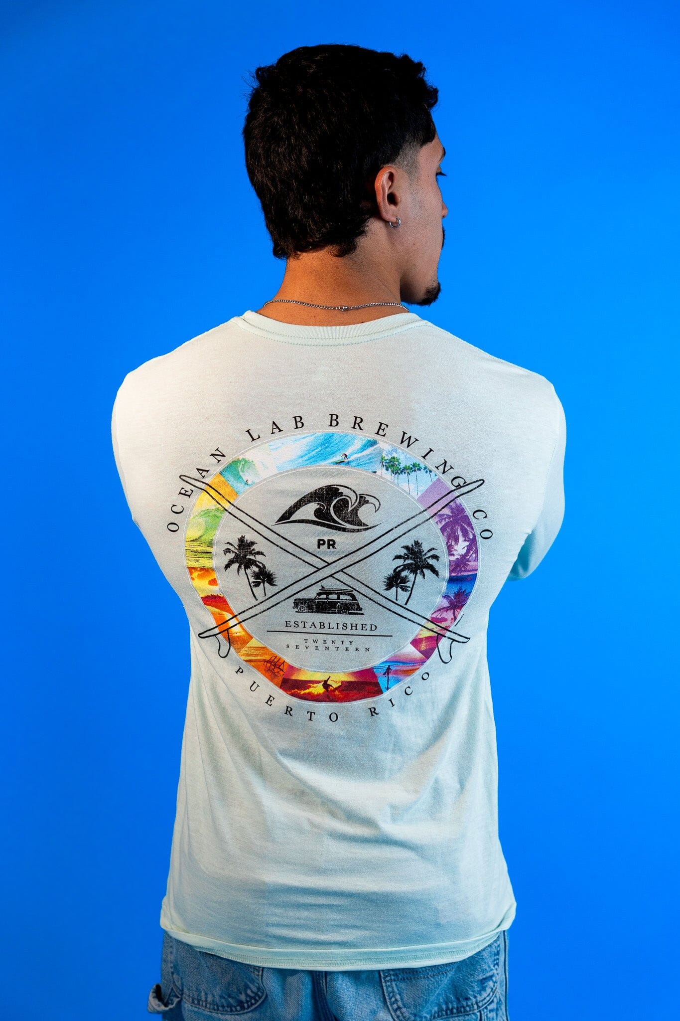 Island Surf Tri-Blend Long Sleeve T-Shirt