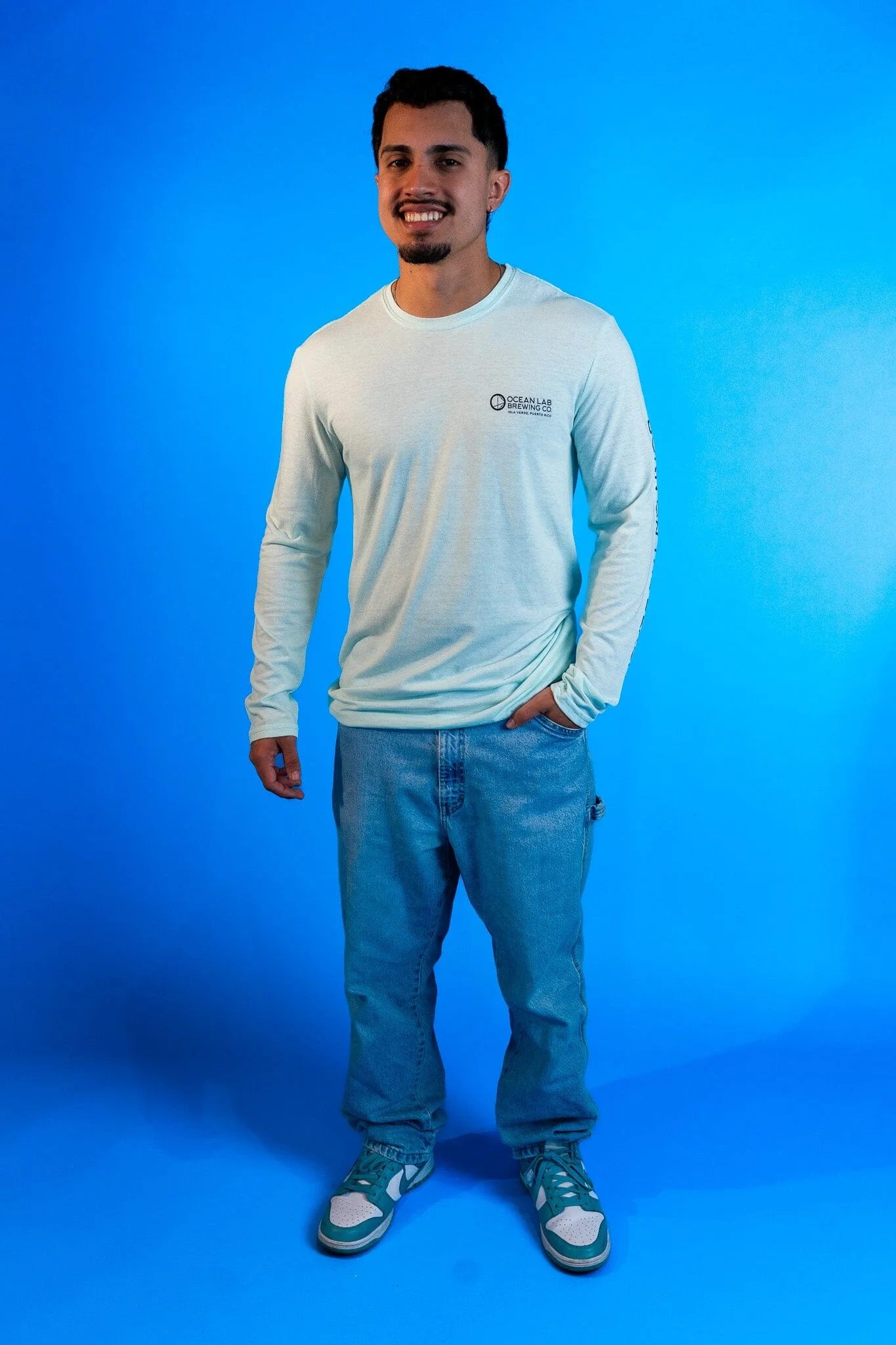 Island Surf Tri-Blend Long Sleeve T-Shirt - Image 3
