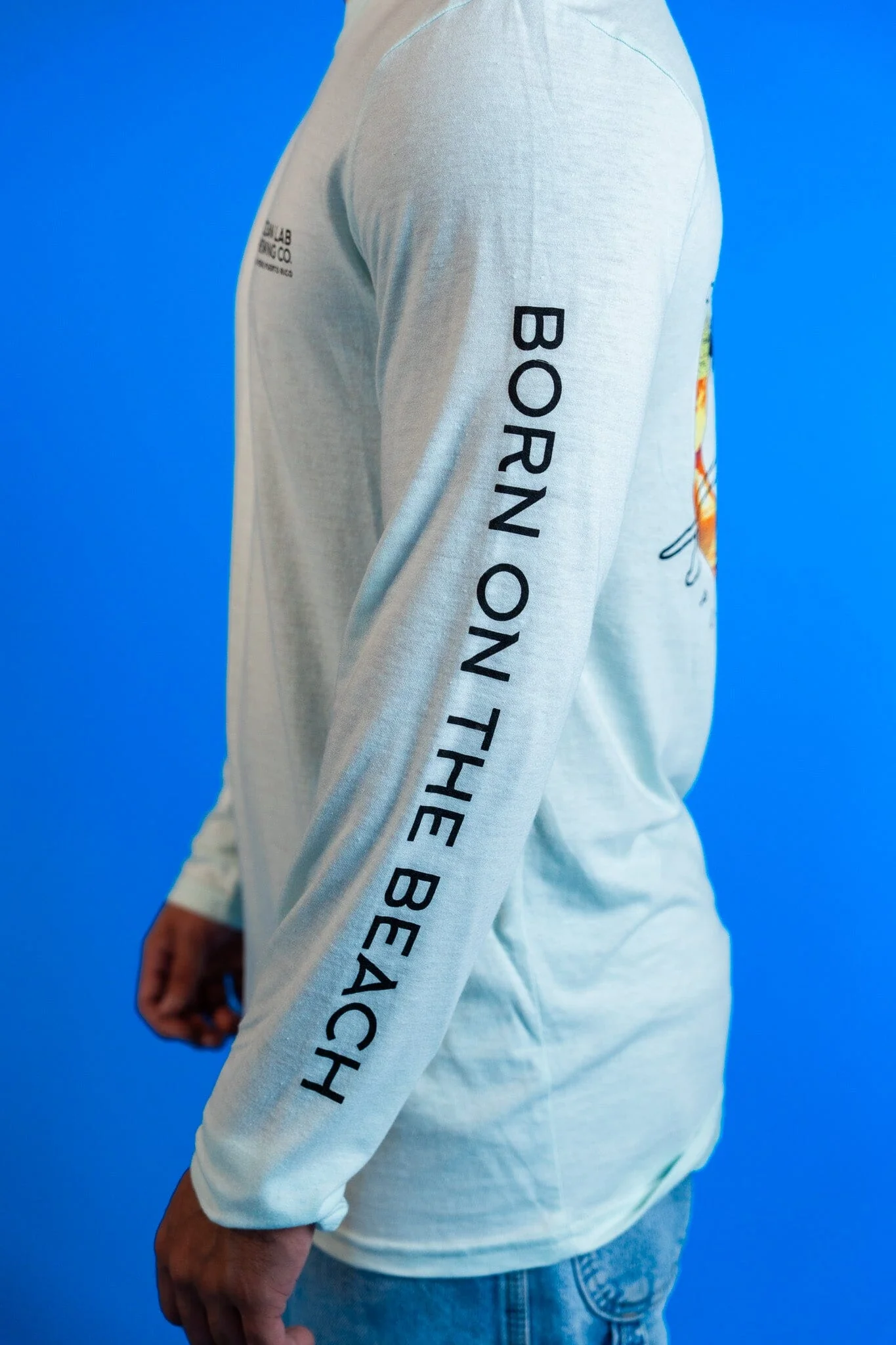 Island Surf Tri-Blend Long Sleeve T-Shirt - Image 5