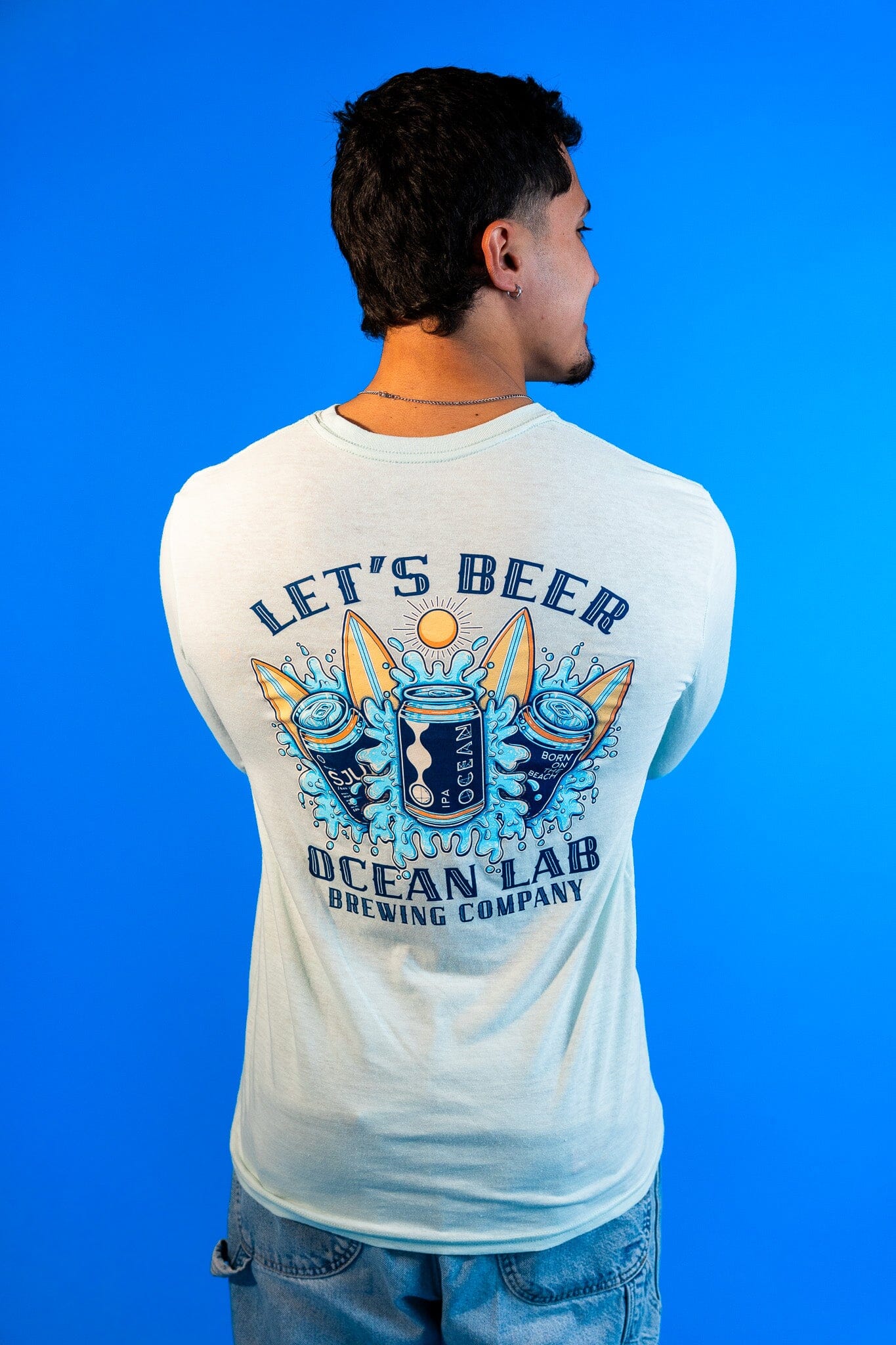 Let's Beer Mineral Wash Long Sleeve T-Shirt - Image 4