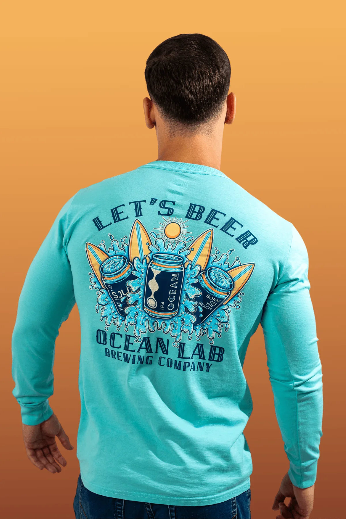 Let's Beer Mineral Wash Long Sleeve T-Shirt - Image 6