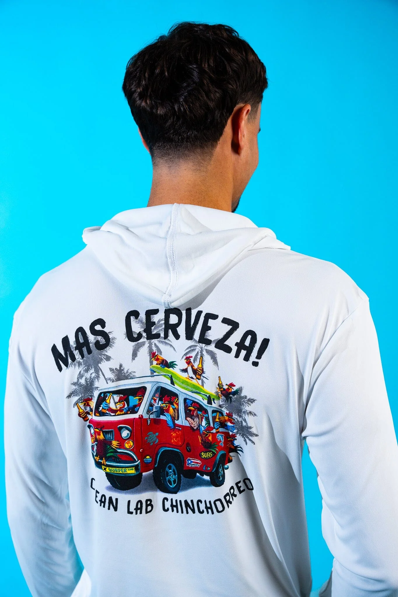 MAS CERVEZA! Hooded Rashguard