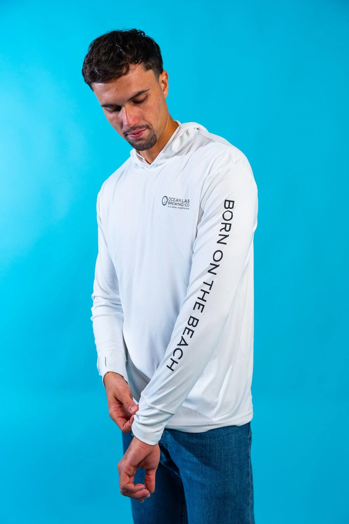 MAS CERVEZA! Hooded Rashguard - Image 2