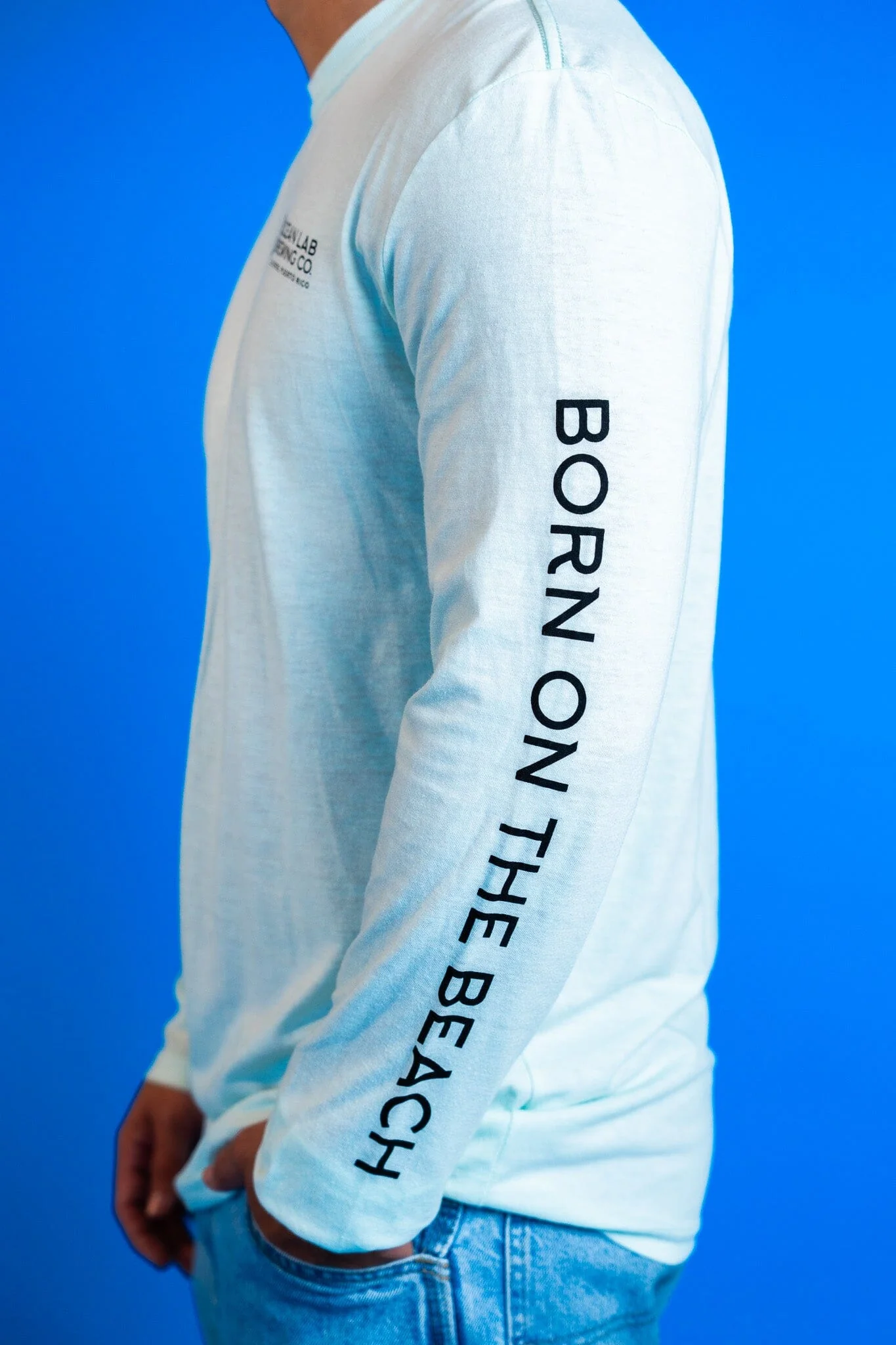 MAS CERVEZA!  Tri-Blend Long Sleeve T-Shirt - Image 4