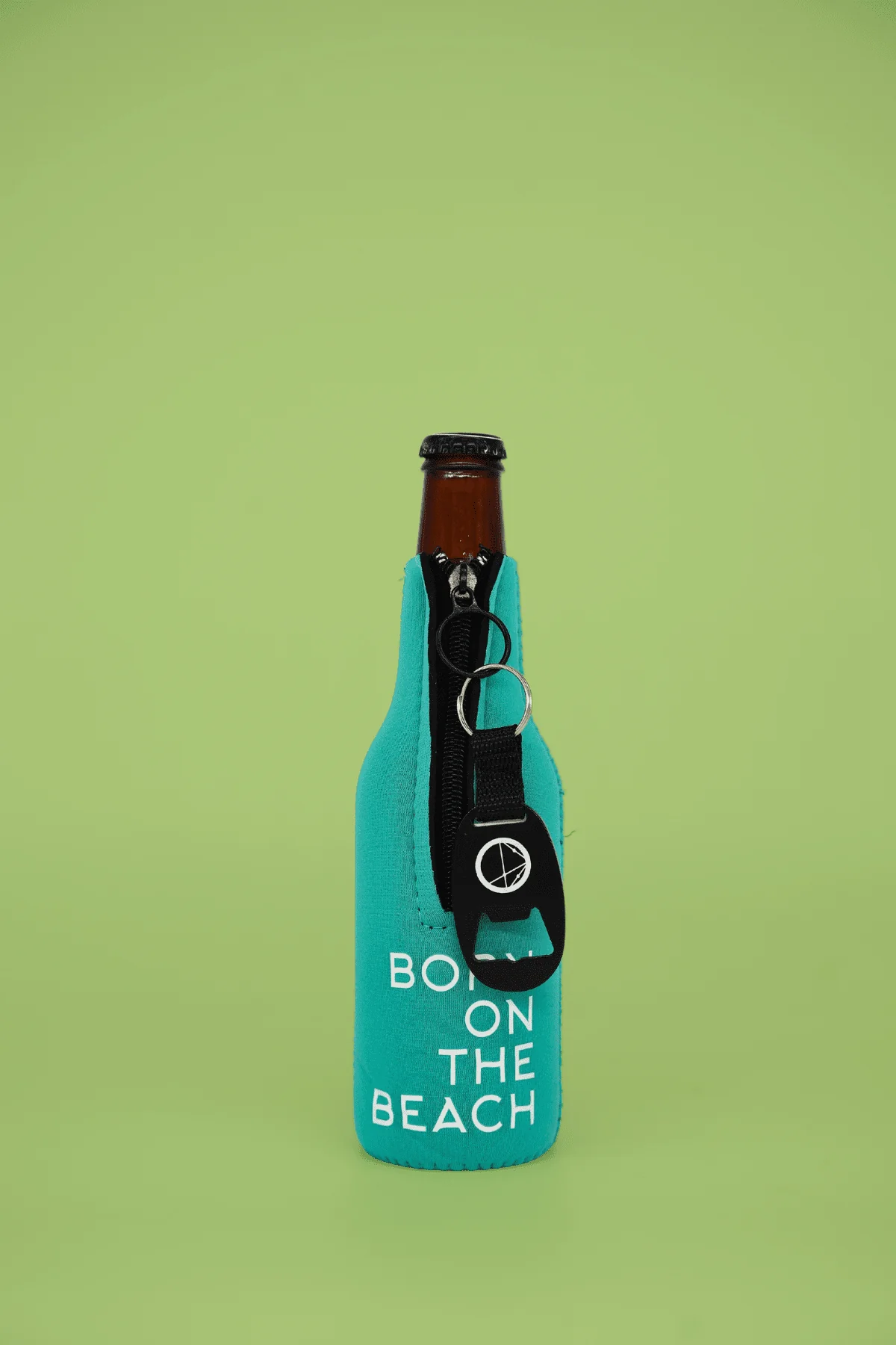 Neoprene Drop Logo Bottle Insulator With Opener - Image 9