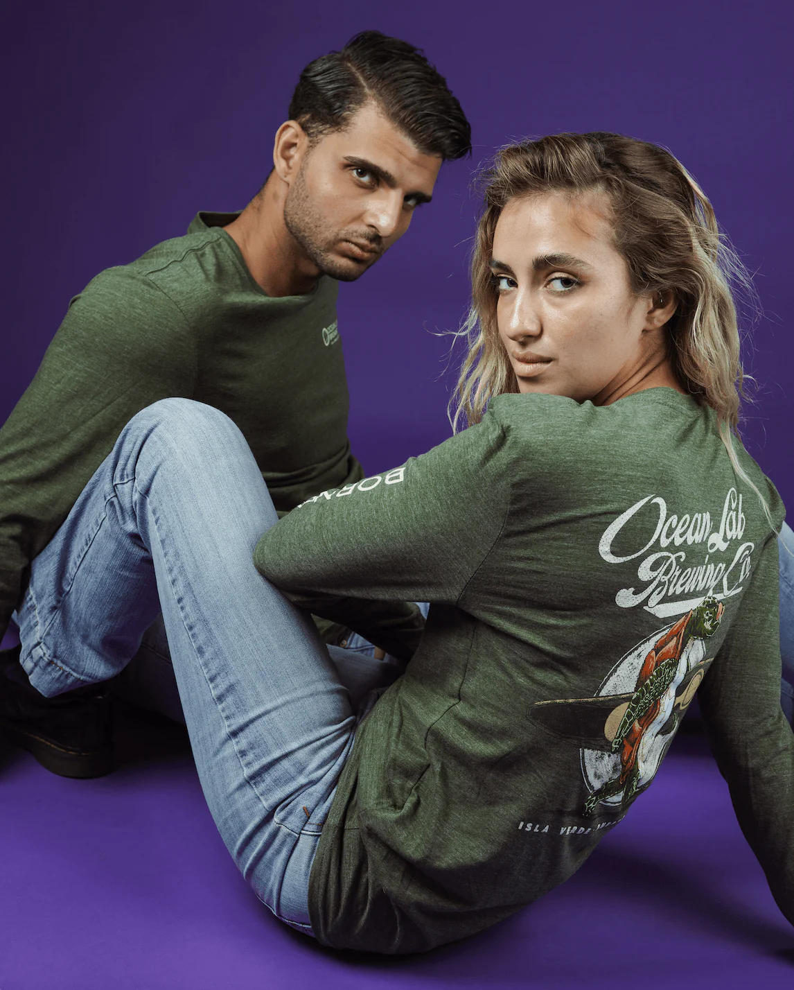 Ocean Bound Tri-Blend Long Sleeve T-Shirt - Image 2