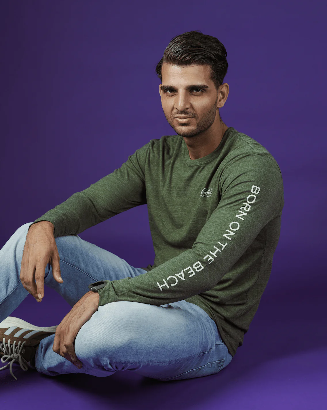 Ocean Bound Tri-Blend Long Sleeve T-Shirt - Image 3