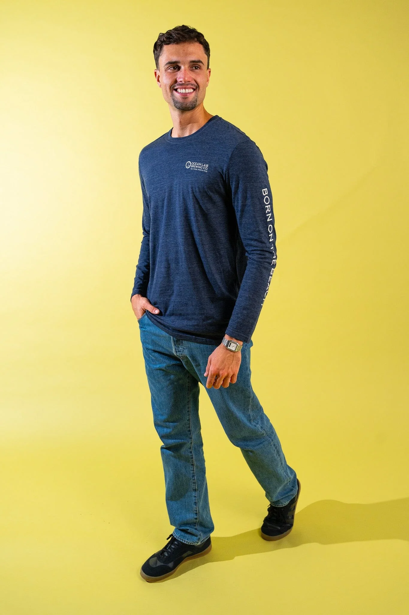 Ocean Bound Tri-Blend Long Sleeve T-Shirt - Image 4