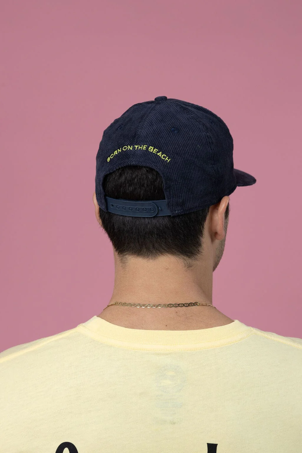 Ocean Lab 5 Panel Corduroy Cap - Navy - Image 6