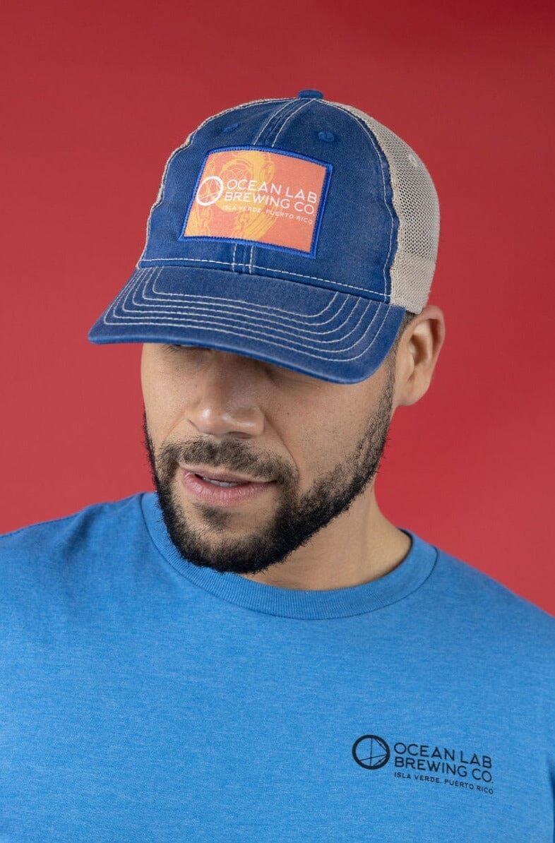 Ocean Lab Casual Trucker Cap - Blue