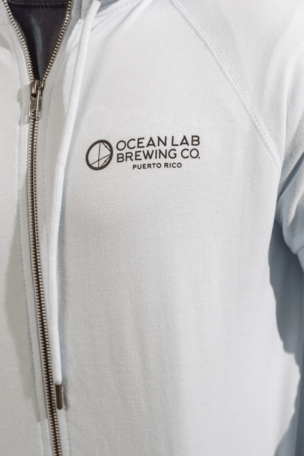 Ocean Lab Full Zip Hoodie - Arctic Blue - Image 2