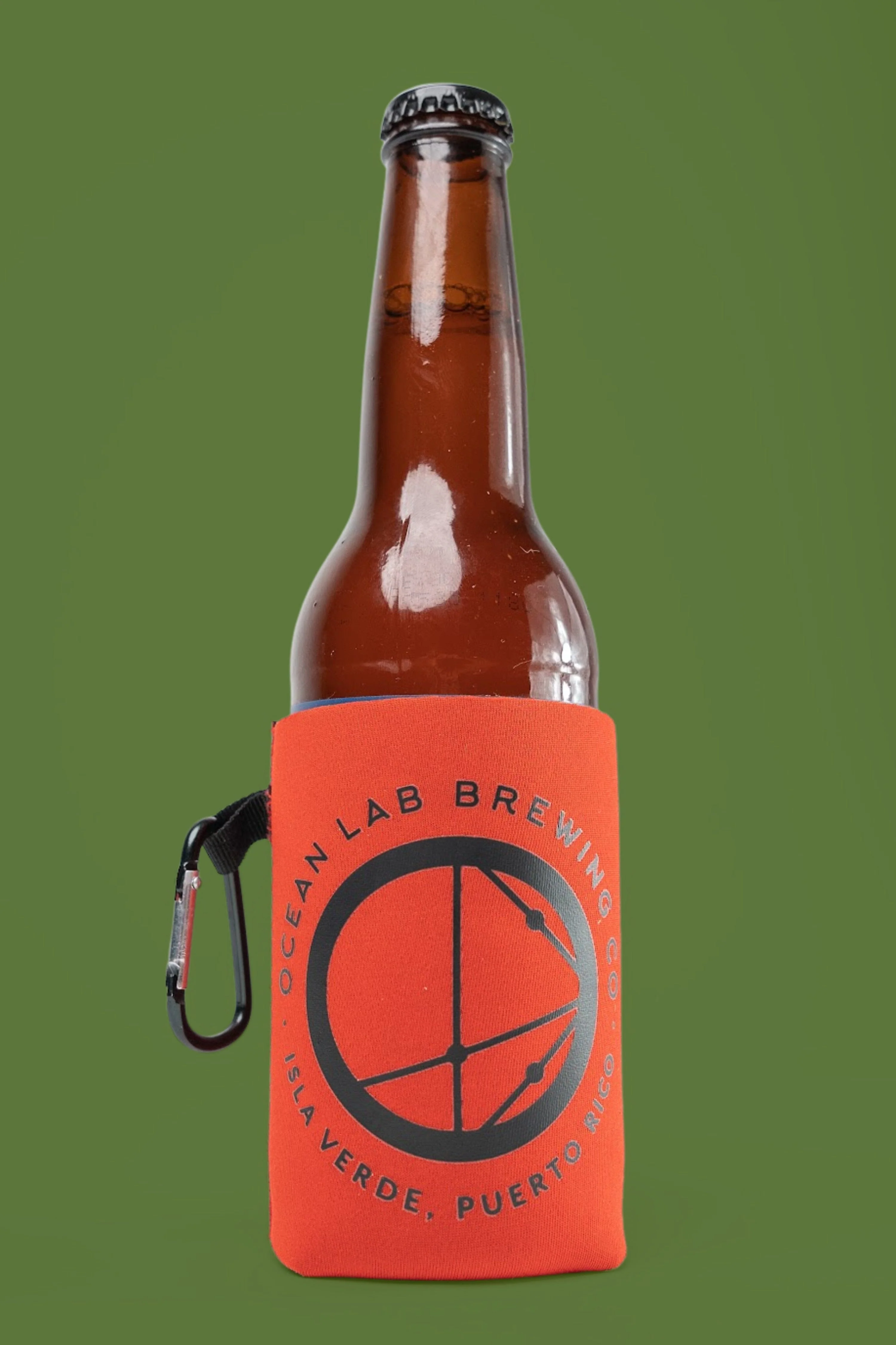 Ocean Lab Logo Can Insulator - Red