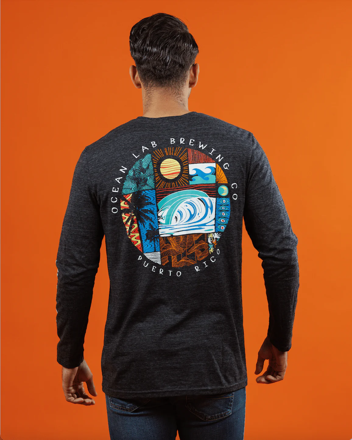 Ocean Summers Tri-Blend Long Sleeve T-Shirt