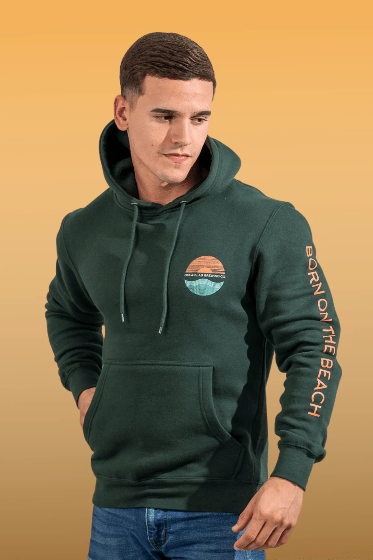 Ocean Sunset Classic Fleece Hoodie - Image 4
