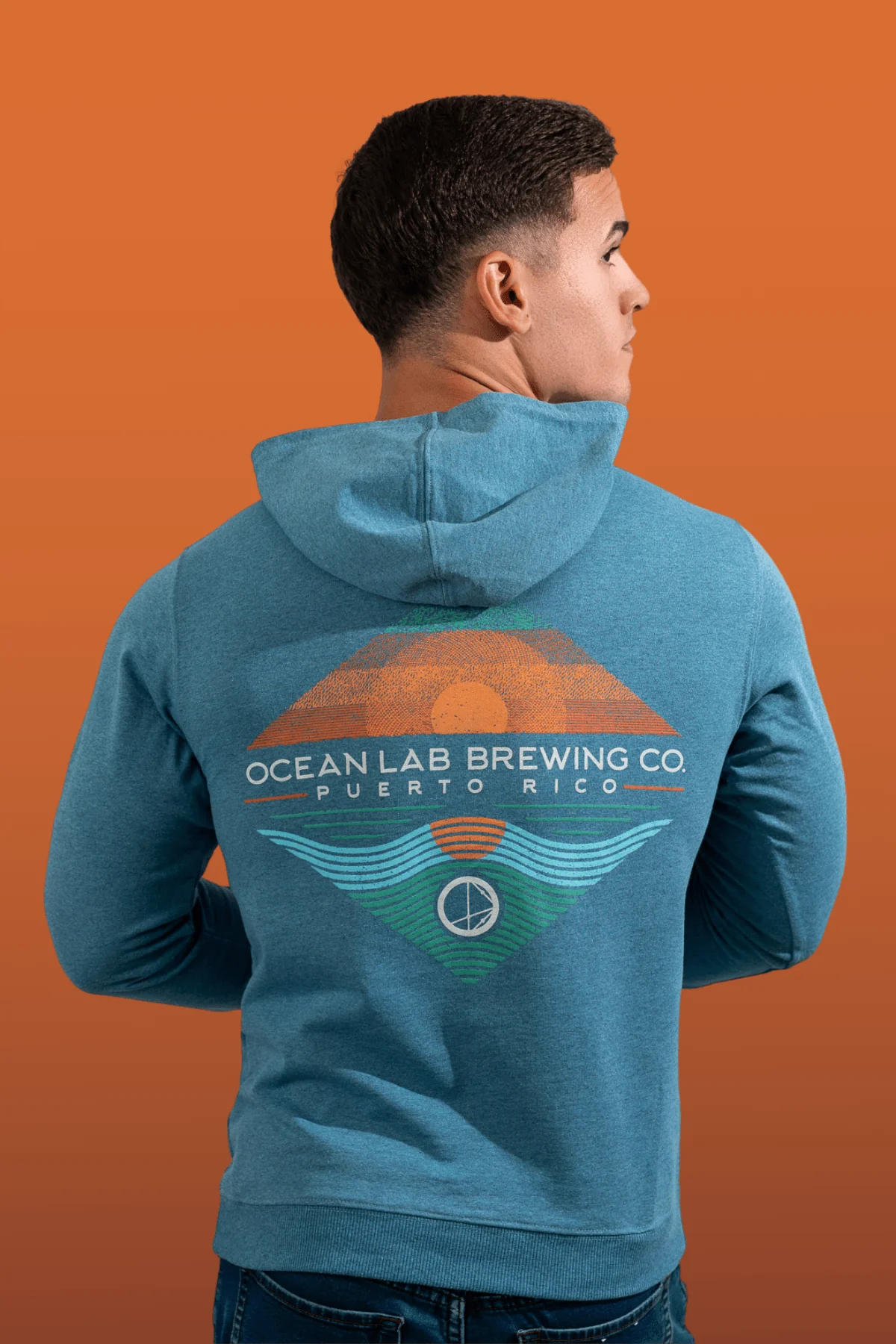 Ocean Sunset Fleece Hoodie