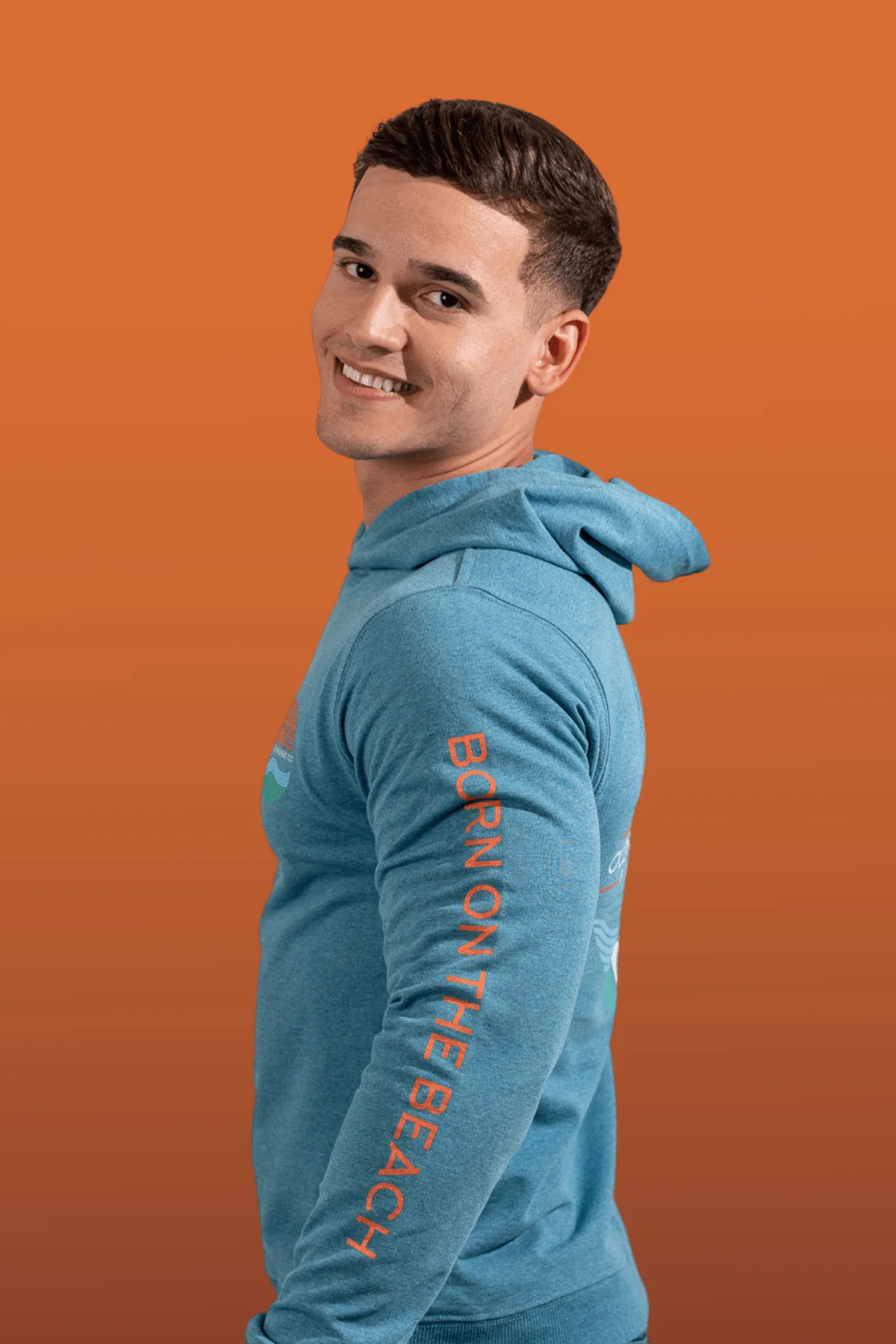 Ocean Sunset Fleece Hoodie - Image 2